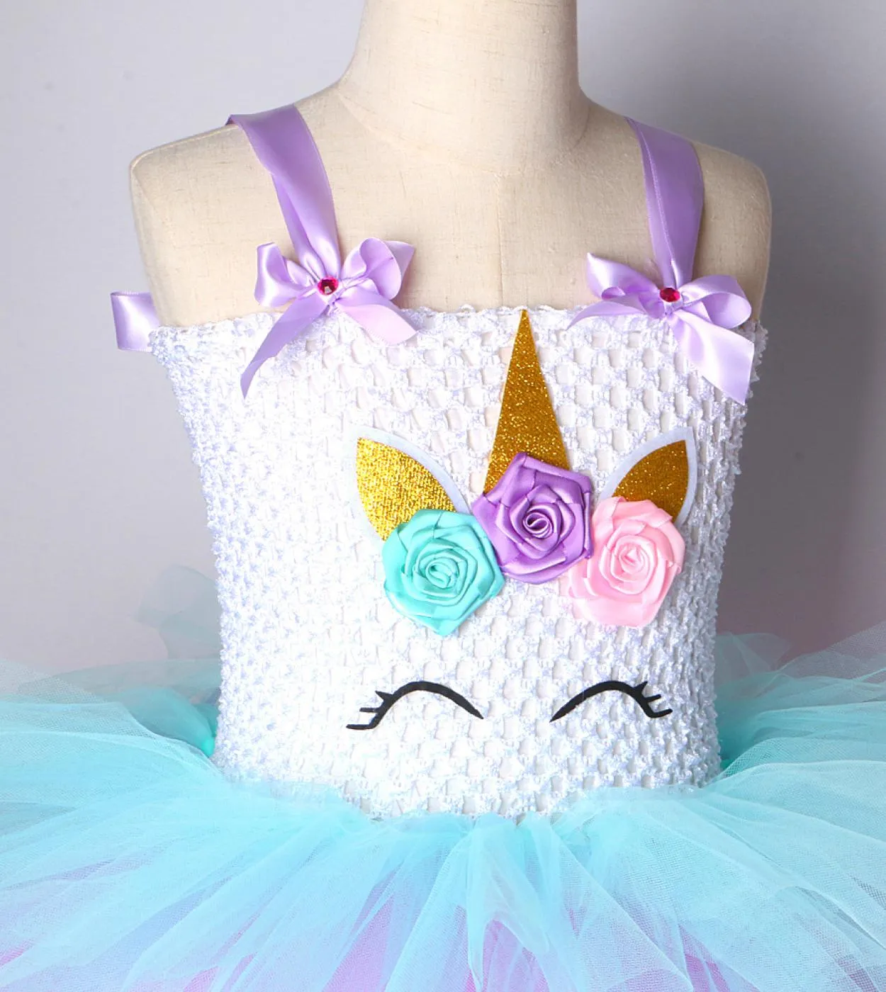 3 strati Lol Surprise Princess Dress For Girls Costume da unicorno di Halloween Abiti a strati per compleanno per bambini con fi