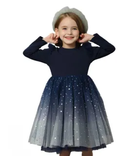 Abiti per bambini per ragazze Autunno inverno Bambini manica lunga Tulle Tutu Vestiti Flower Girls Dress For Weddings Halloween