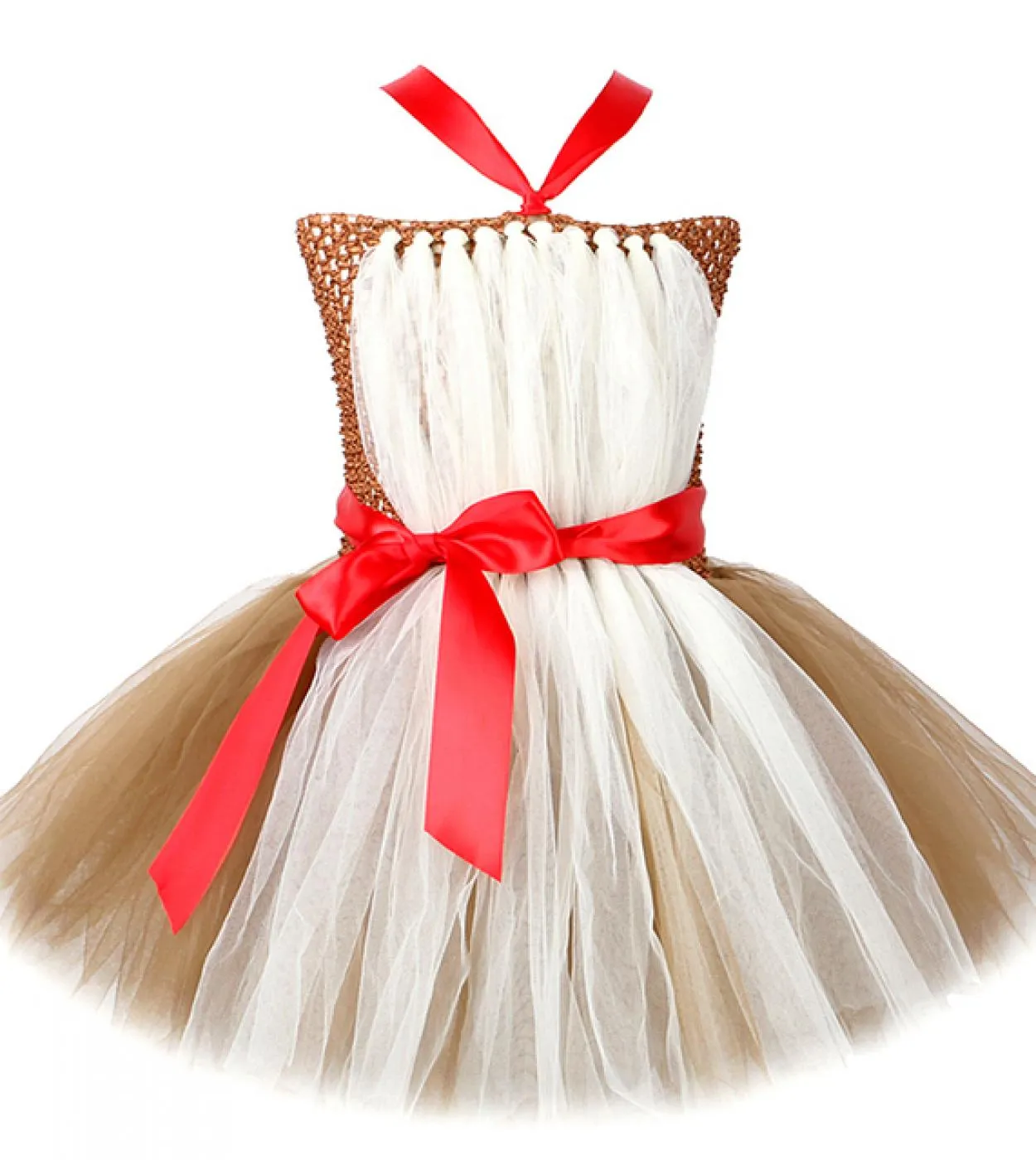 Abito Tutu di Natale per ragazze Cervo Cosutme per bambini Festa di compleanno Abiti da principessa Carnevale di Halloween Bambi