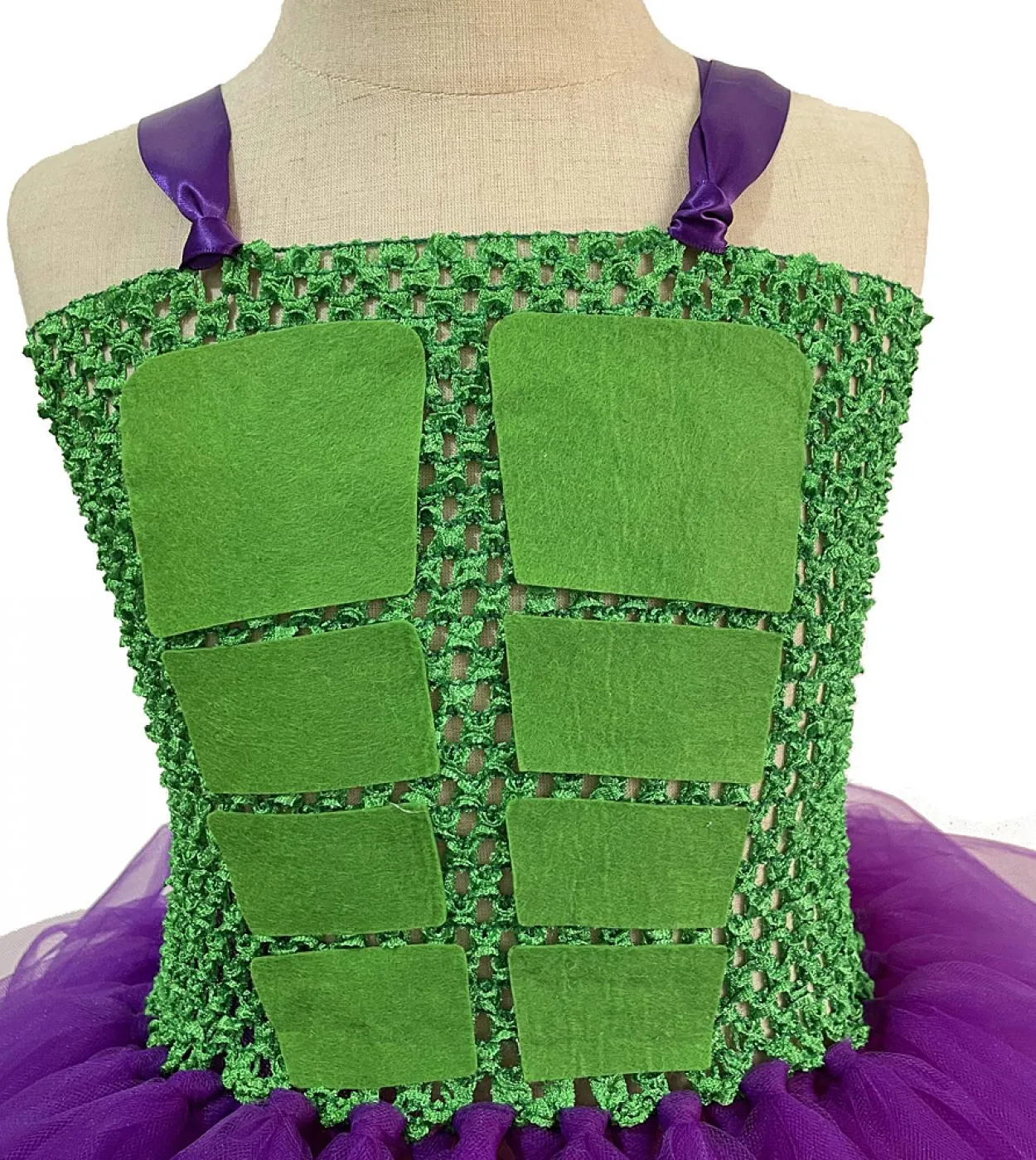 Abito tutu verde Hulk per neonate Costume cosplay di Halloween per bambini Abiti da principessa supereroi Bambini Tulle Outfit