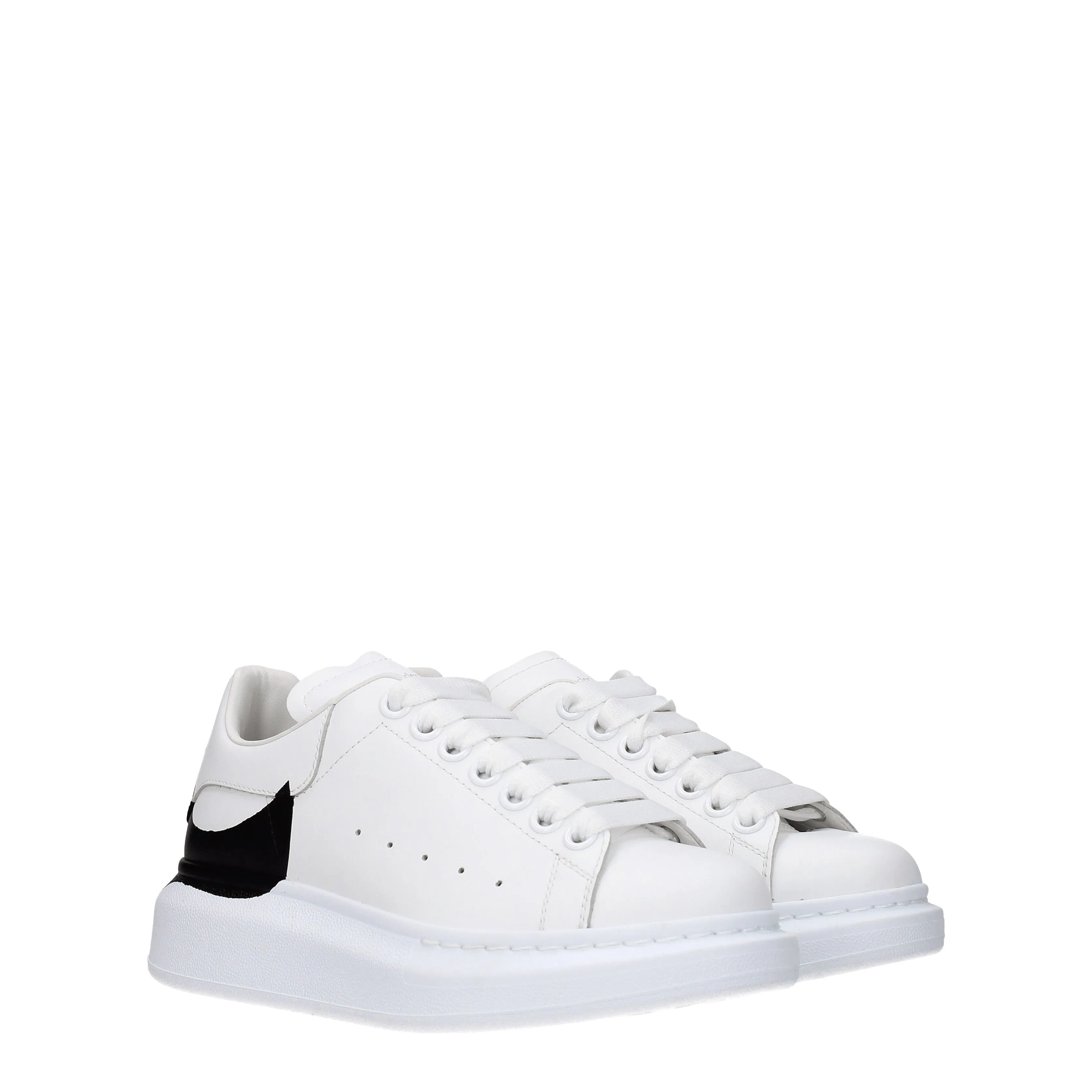 Alexander McQueen Sneakers Oversize Donna Pelle Bianco/Nero