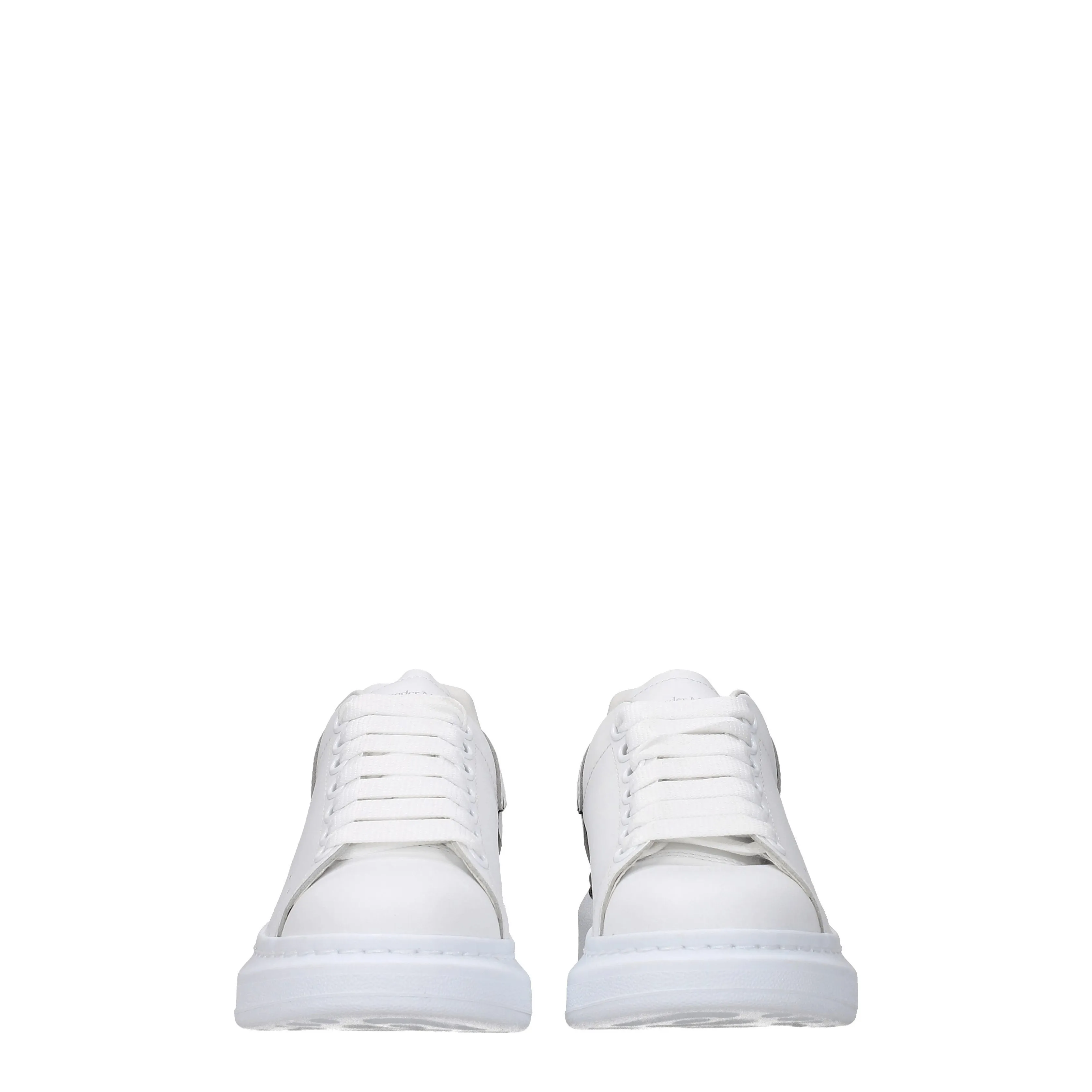 Alexander McQueen Sneakers Oversize Donna Pelle Bianco/Nero