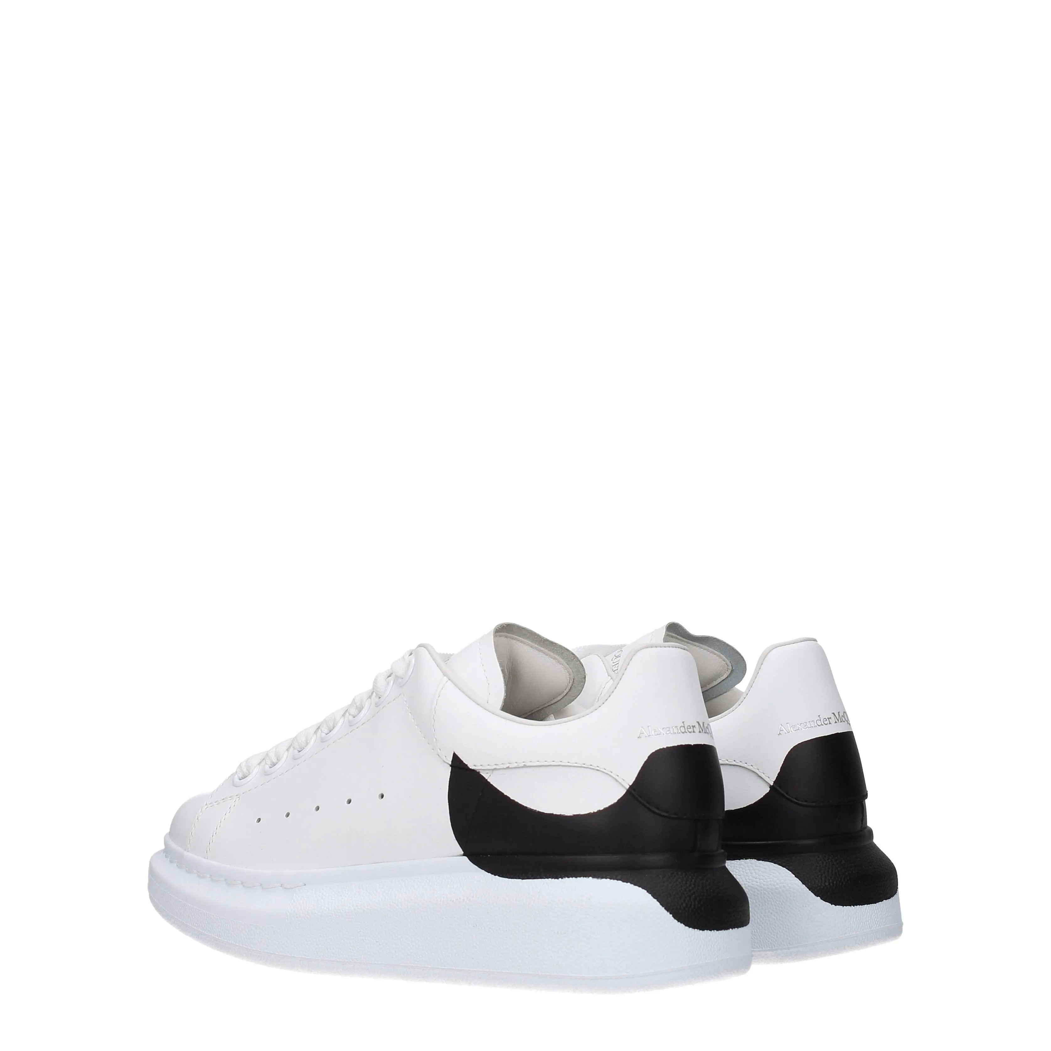 Alexander McQueen Sneakers Oversize Donna Pelle Bianco/Nero