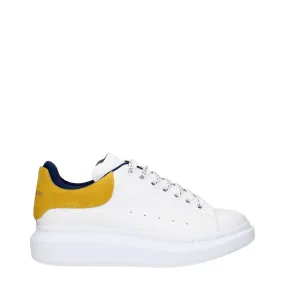 Alexander McQueen Sneakers Oversize Uomo Pelle Bianco/Giallo