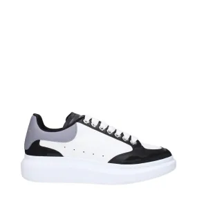 Alexander McQueen Sneakers Oversize Uomo Pelle Bianco/Nero