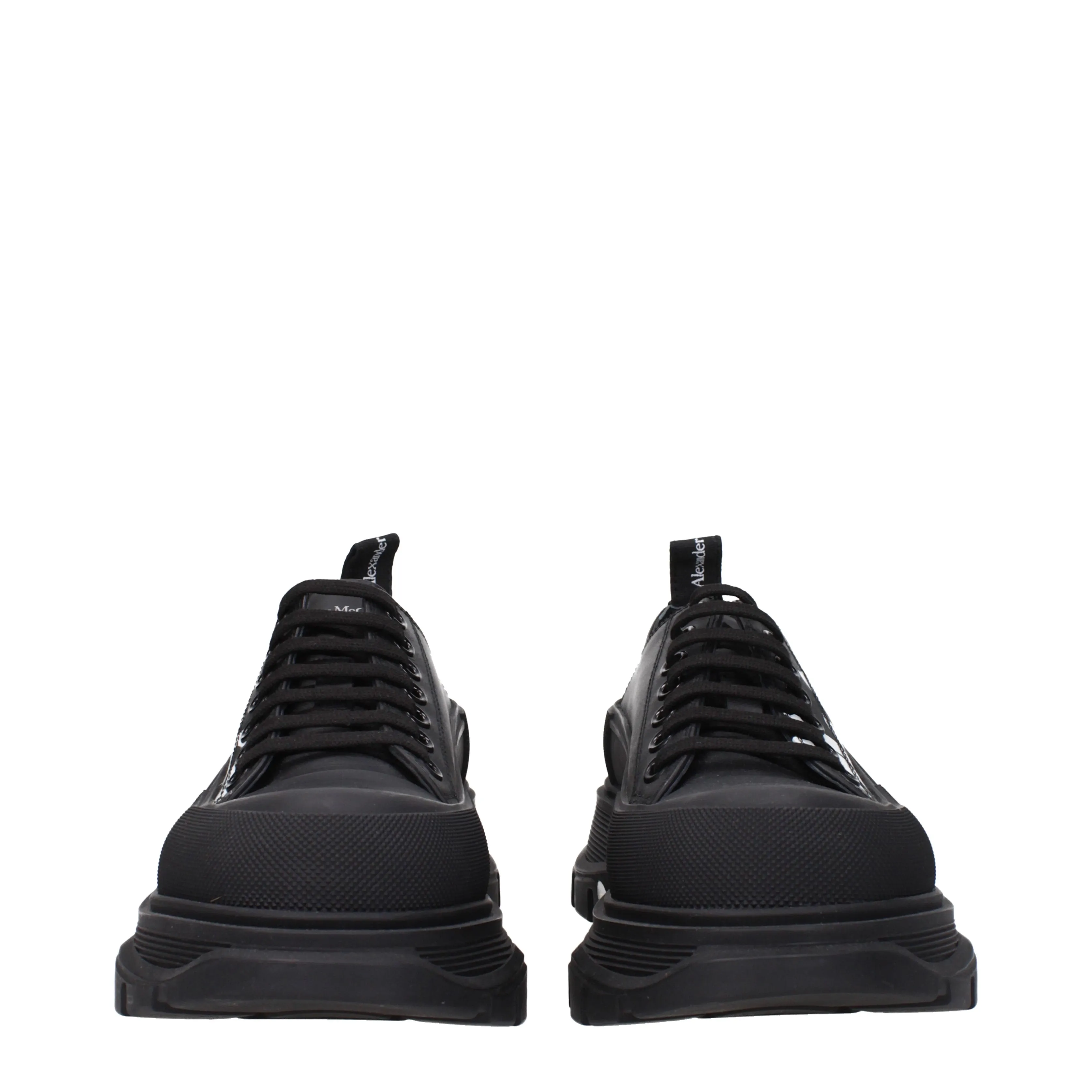 Alexander McQueen Sneakers Uomo Pelle Nero/Bianco