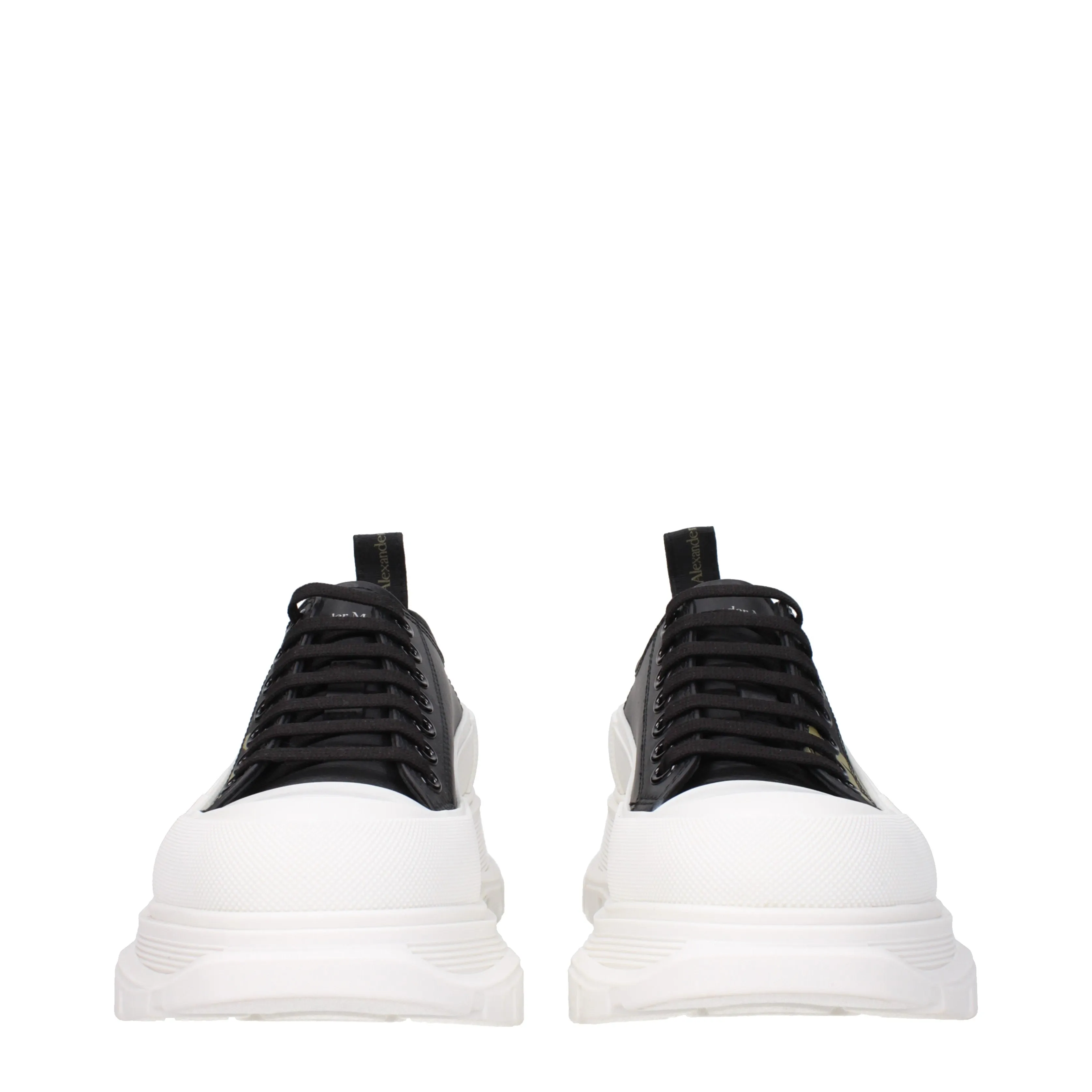 Alexander McQueen Sneakers Uomo Pelle Nero/Cachi