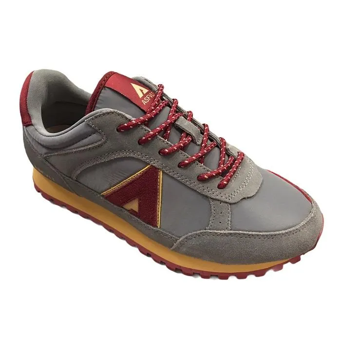 ASFVLT men's sneakers Chase CHA009 grey-burgundy