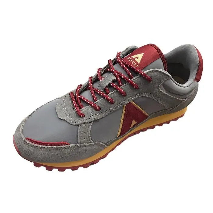 ASFVLT men's sneakers Chase CHA009 grey-burgundy