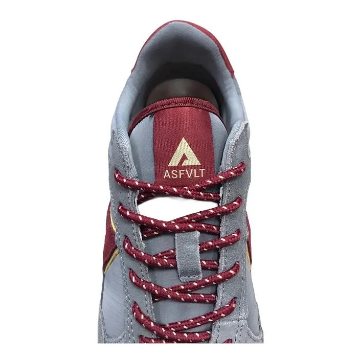 ASFVLT men's sneakers Chase CHA009 grey-burgundy