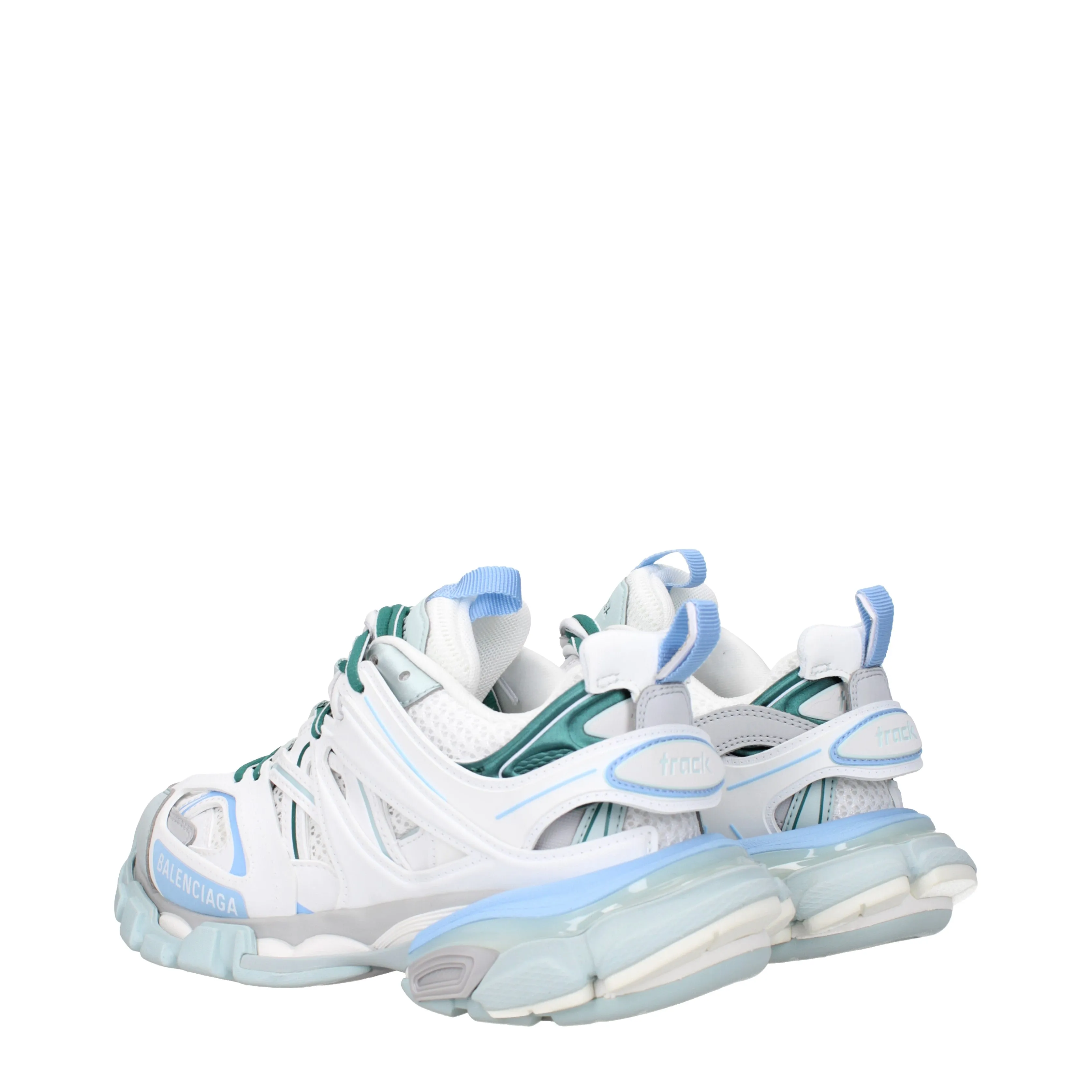 Balenciaga Sneakers Track Donna Pelle Bianco/Celeste