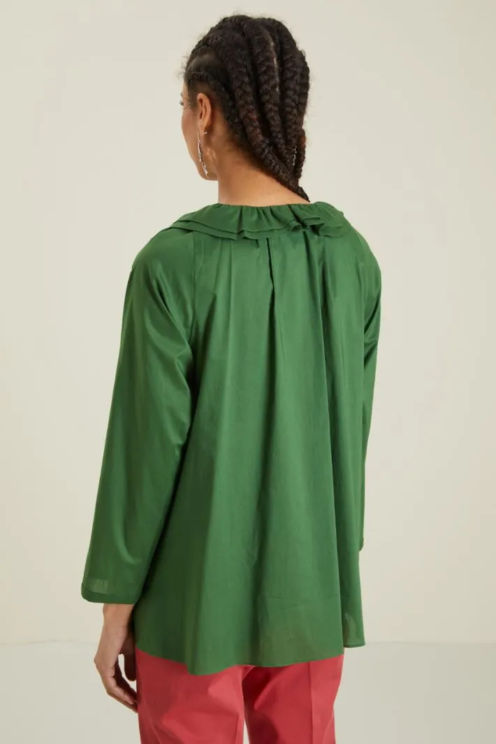 Blusa in voile di cotone