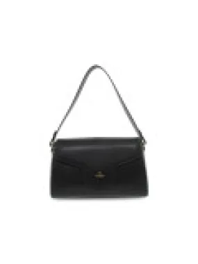 Borsa a tracolla Cuoieria Fiorentina MAIA LARGE FLAP BAG in pelle nero