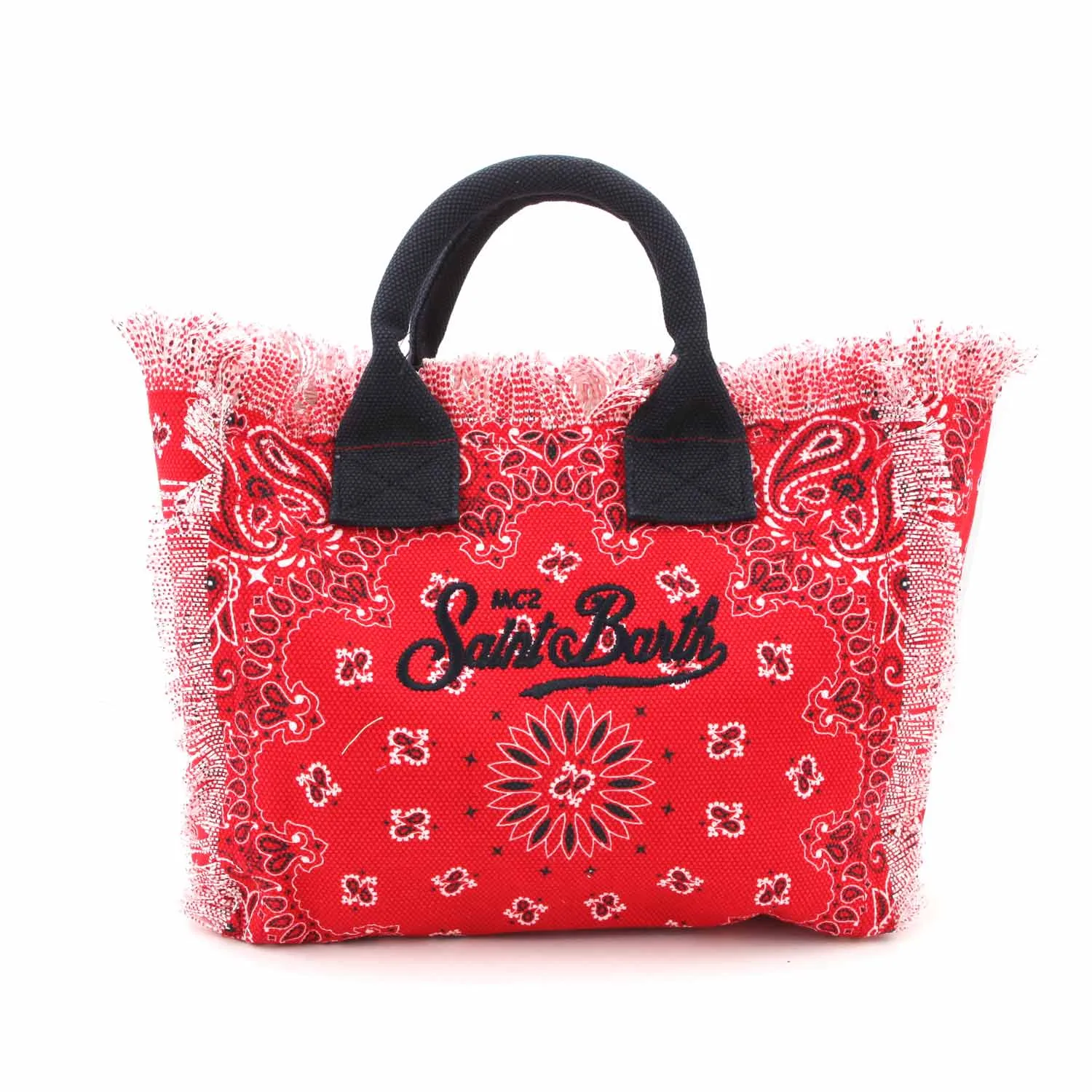 Borsa In Canvas Bandana Rossa