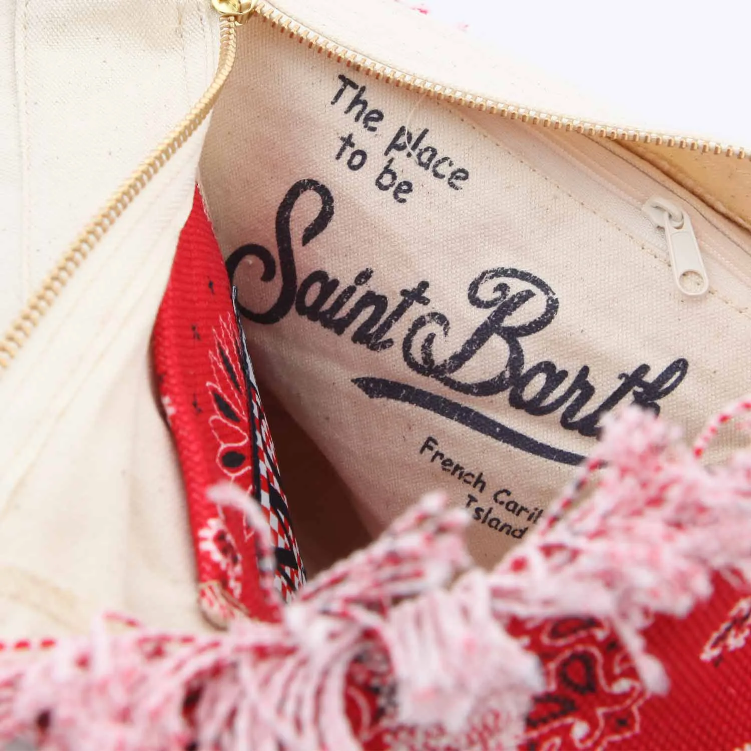 Borsa In Canvas Bandana Rossa