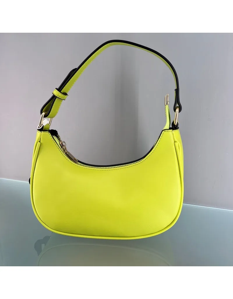 BORSA MEZZALUNA VERDE LIME