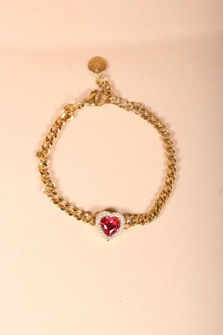 BRACCIALE CUORE – ROSSO