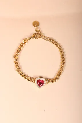 BRACCIALE CUORE – ROSSO