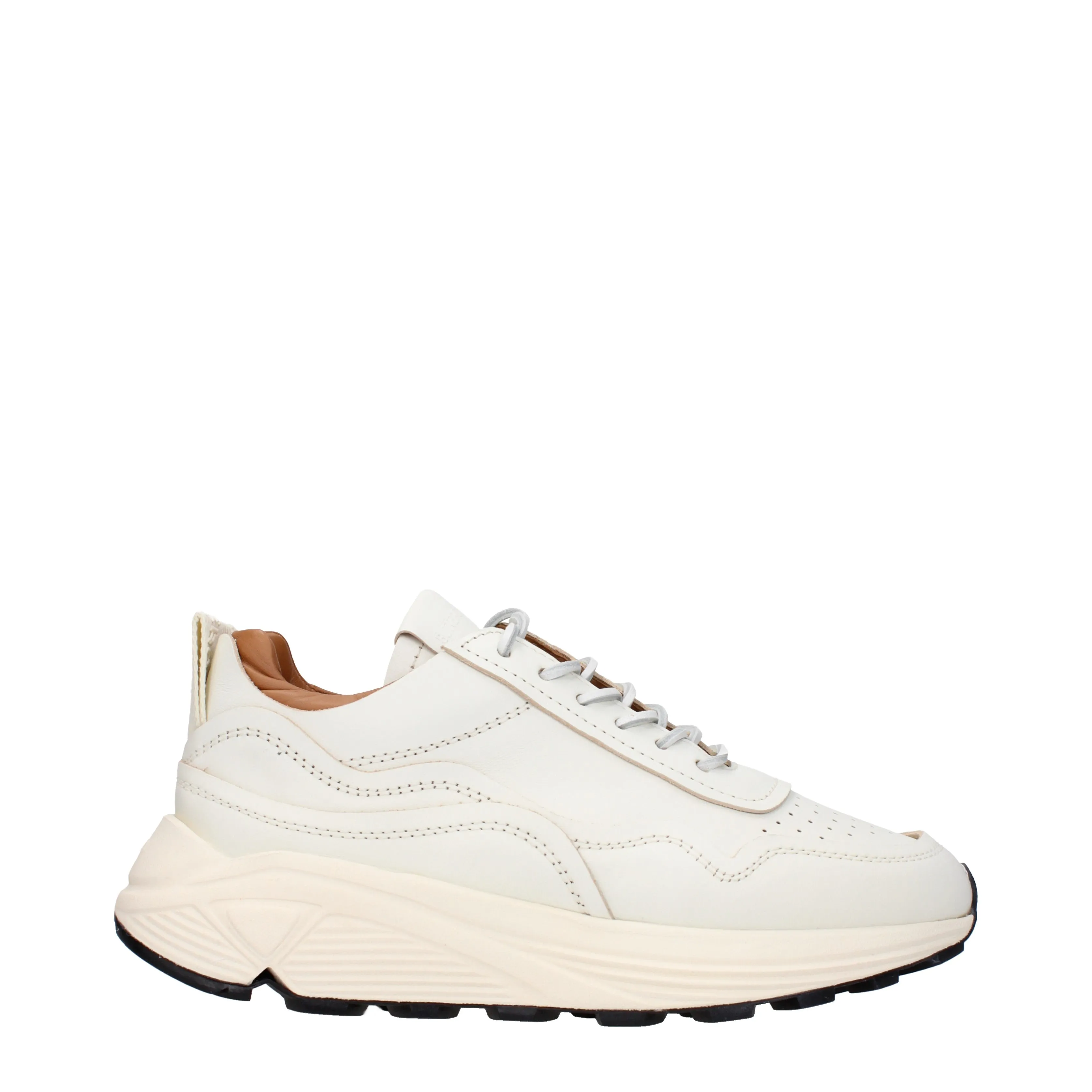 Buttero Sneakers Uomo Pelle Bianco/Burro