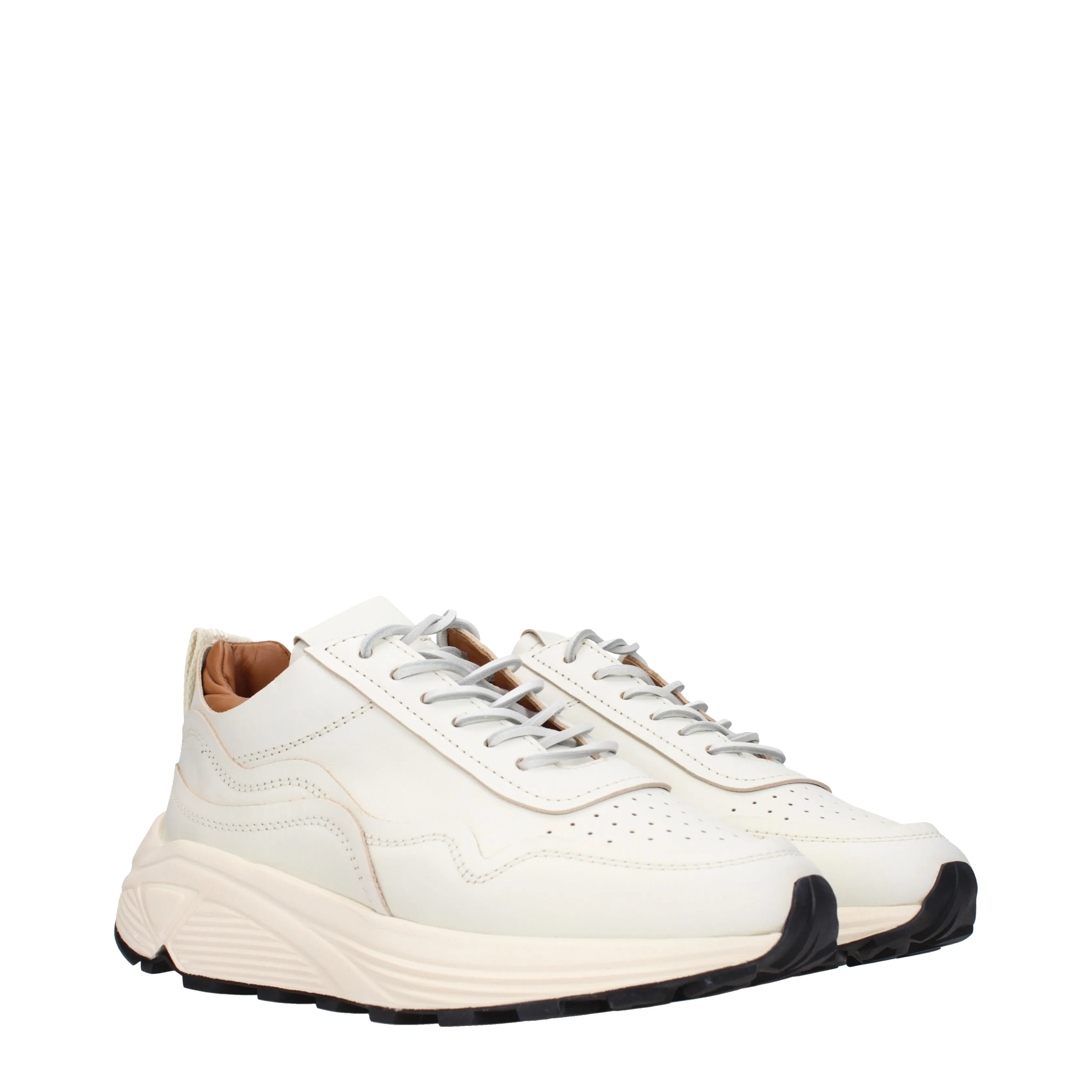 Buttero Sneakers Uomo Pelle Bianco/Burro