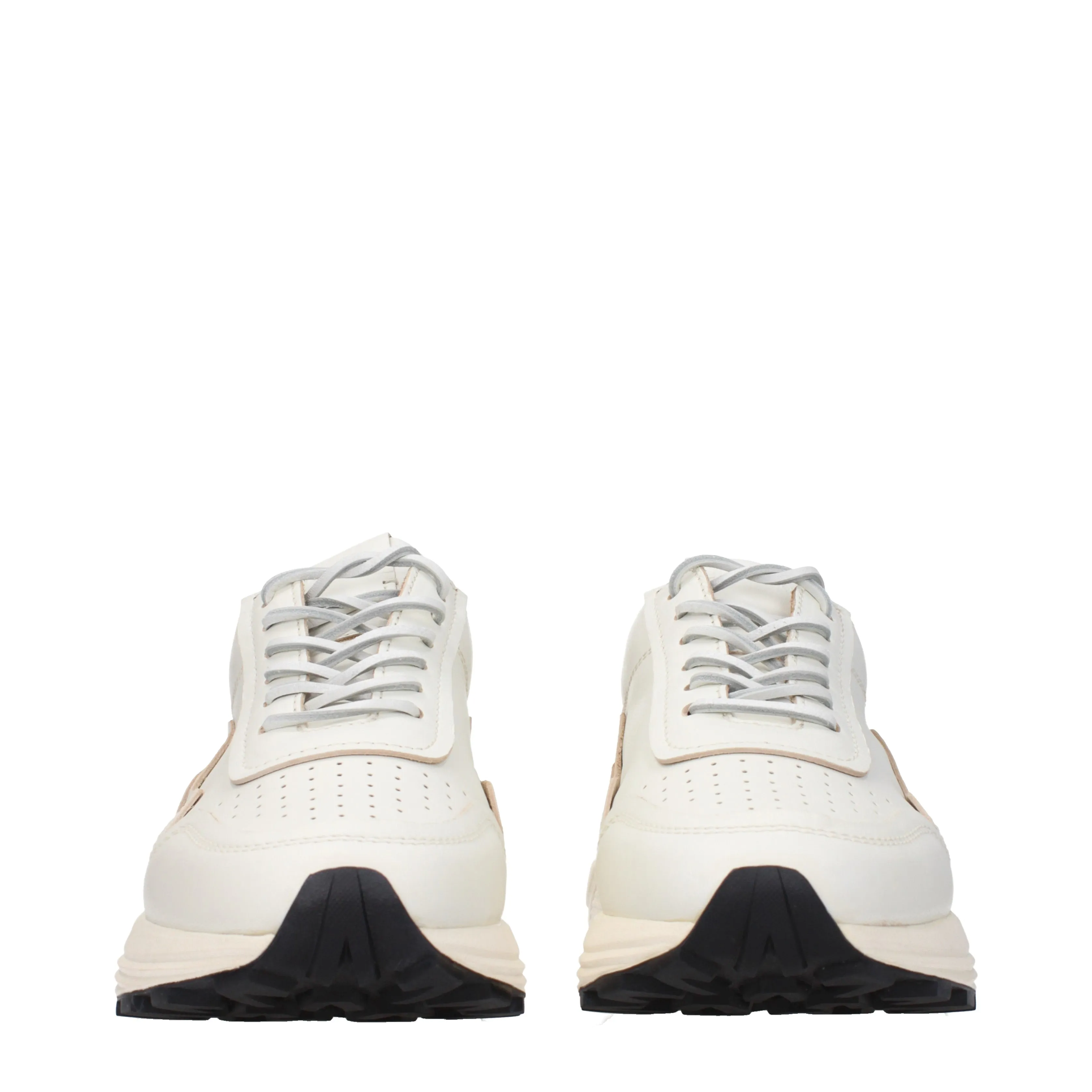 Buttero Sneakers Uomo Pelle Bianco/Burro