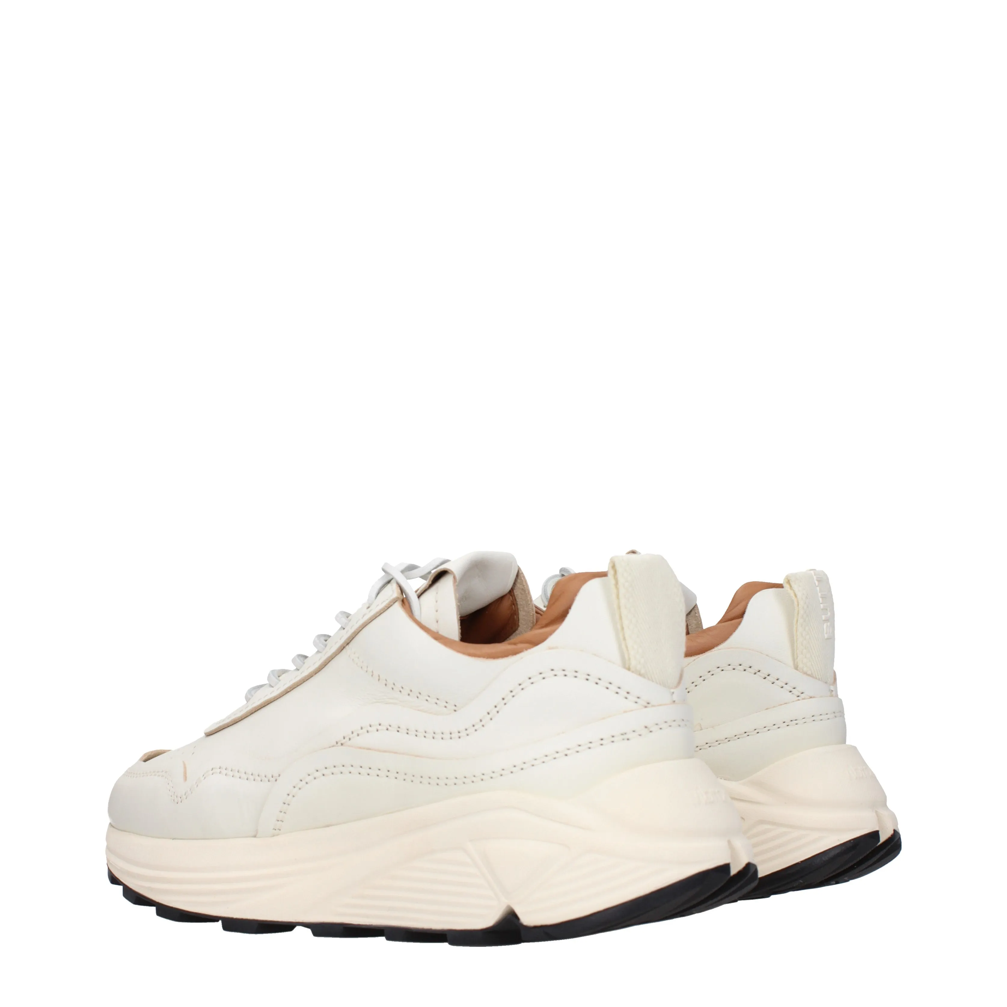 Buttero Sneakers Uomo Pelle Bianco/Burro