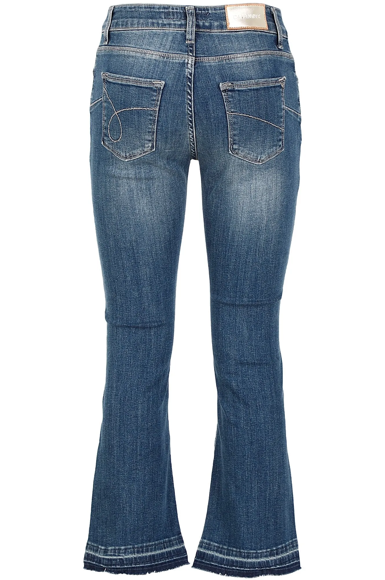 CafèNoir Jeans W Cropped Flare with applications on the pockets C7JJ0041 B007