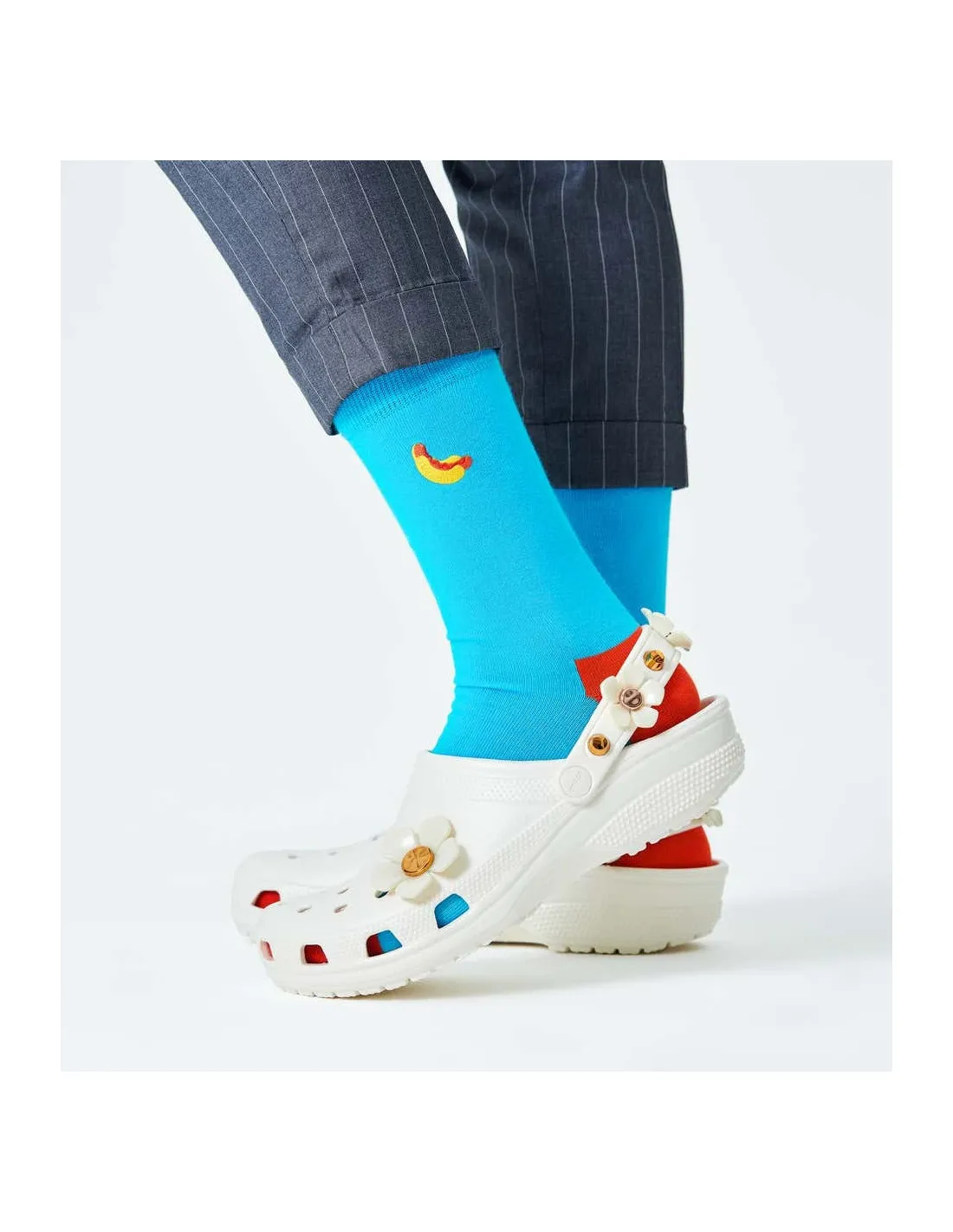 Calzini Unisex Embroidery Ice Cream Happy Socks