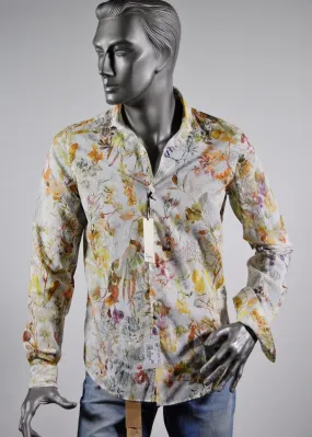 Camicia ingram slim fit fantasia hawaiana