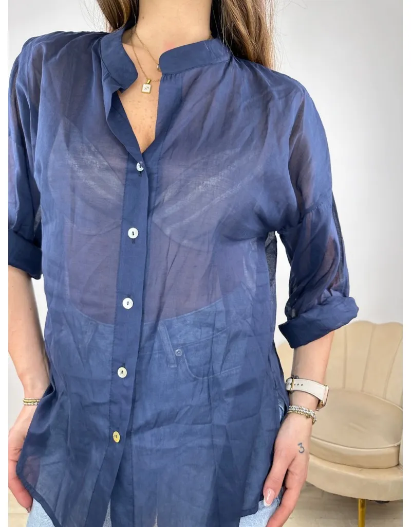 CAMICIA LEMY BLU