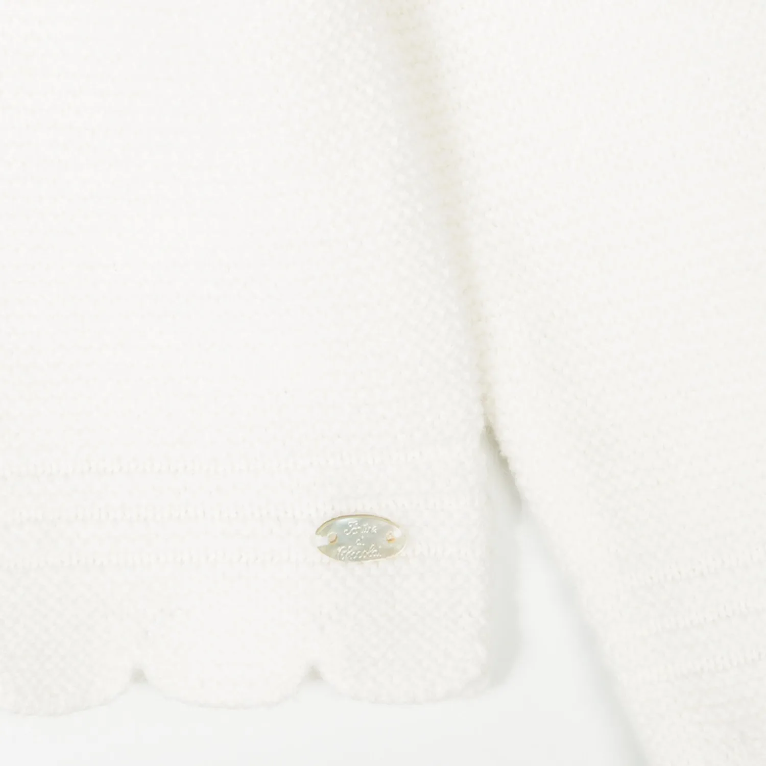 Cardigan Bianco Smerlato