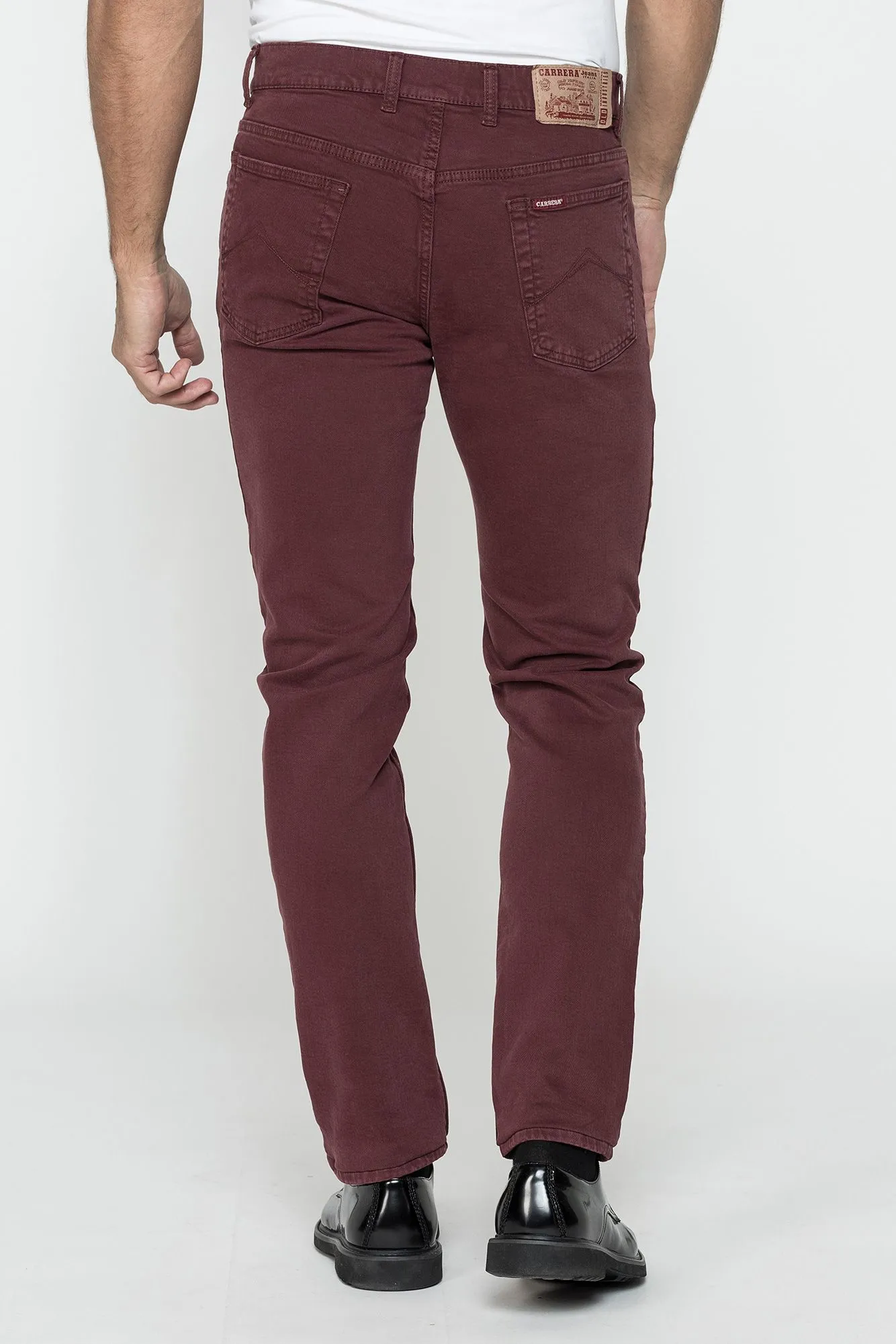 Carrera  ---------    ------------Jeans colorato mod. 700  in bull denim elasticizzato - Bordeaux