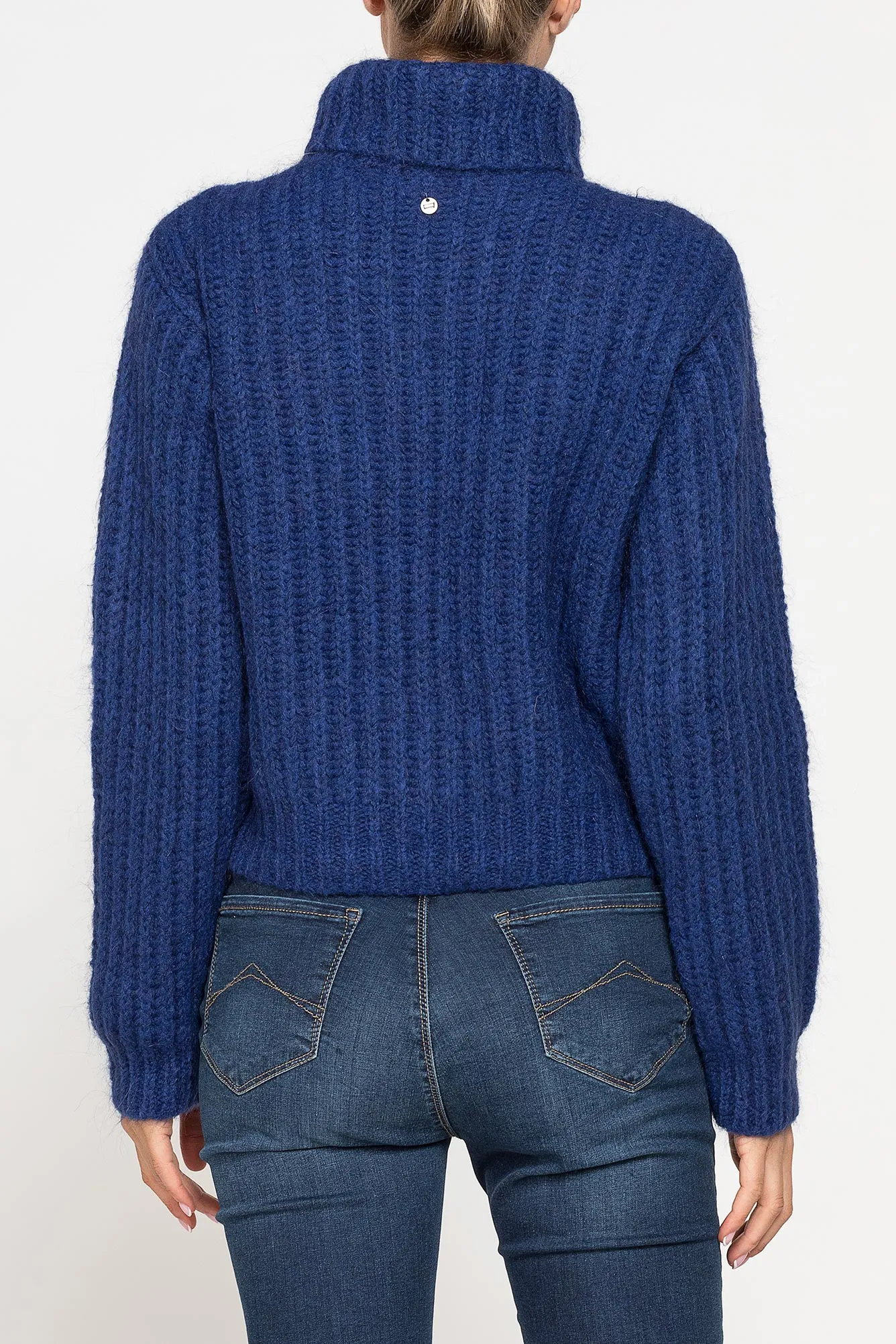 Carrera  ---------    ------------Maglione dolcevita crop - Blu cobalto