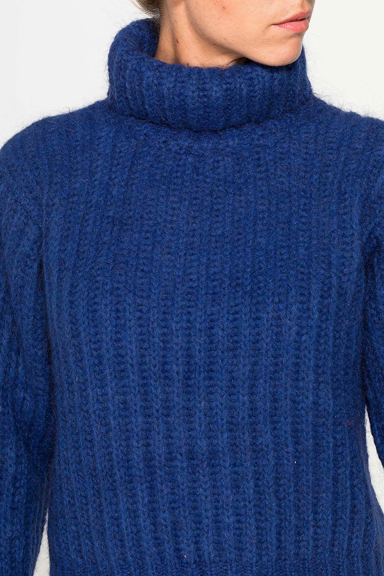 Carrera  ---------    ------------Maglione dolcevita crop - Blu cobalto