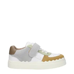 Chloé Sneakers Lauren Donna Pelle Bianco/Grigio