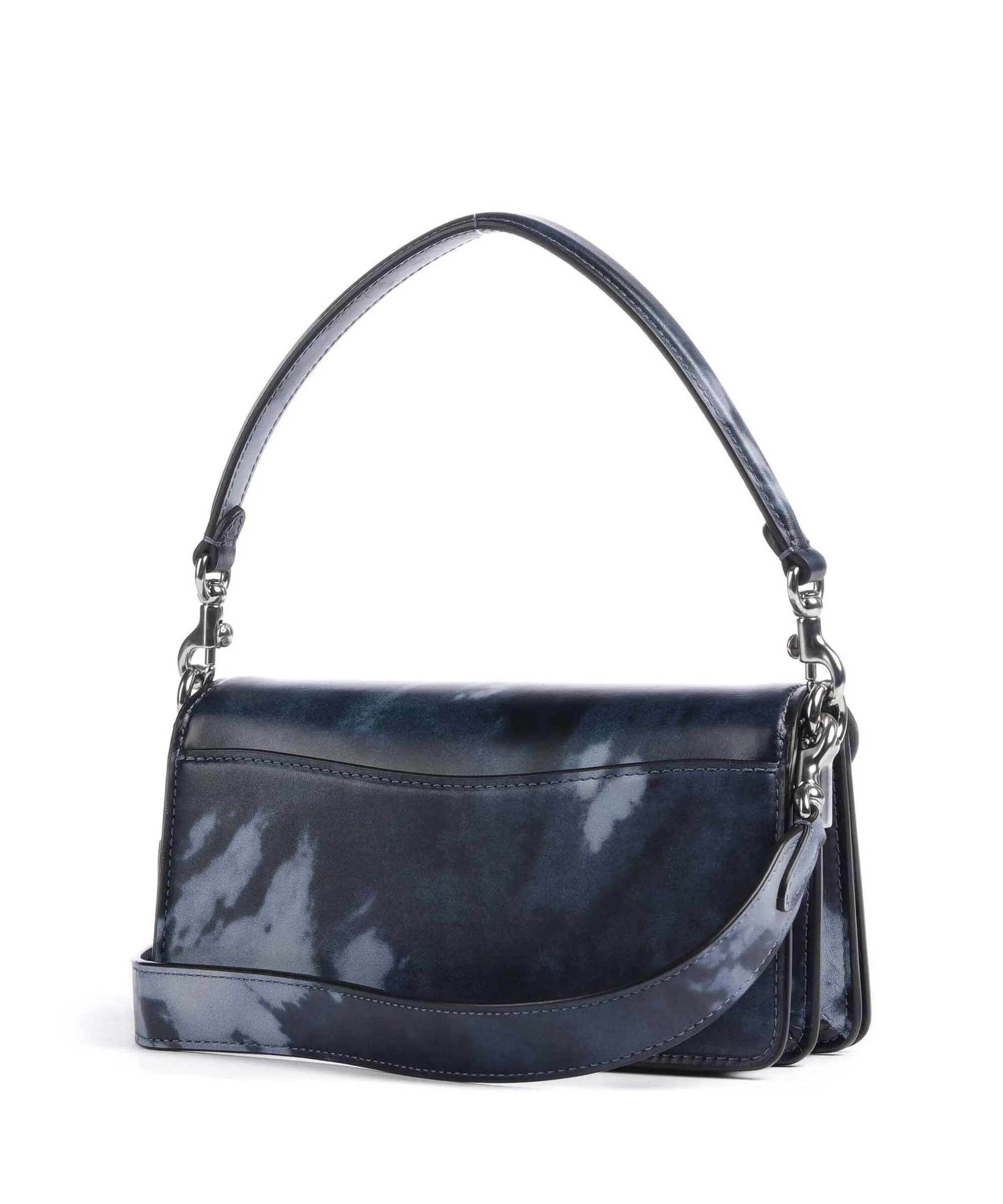  Coach Tabby 20 Borsa a tracolla pelle a grana fine navy  