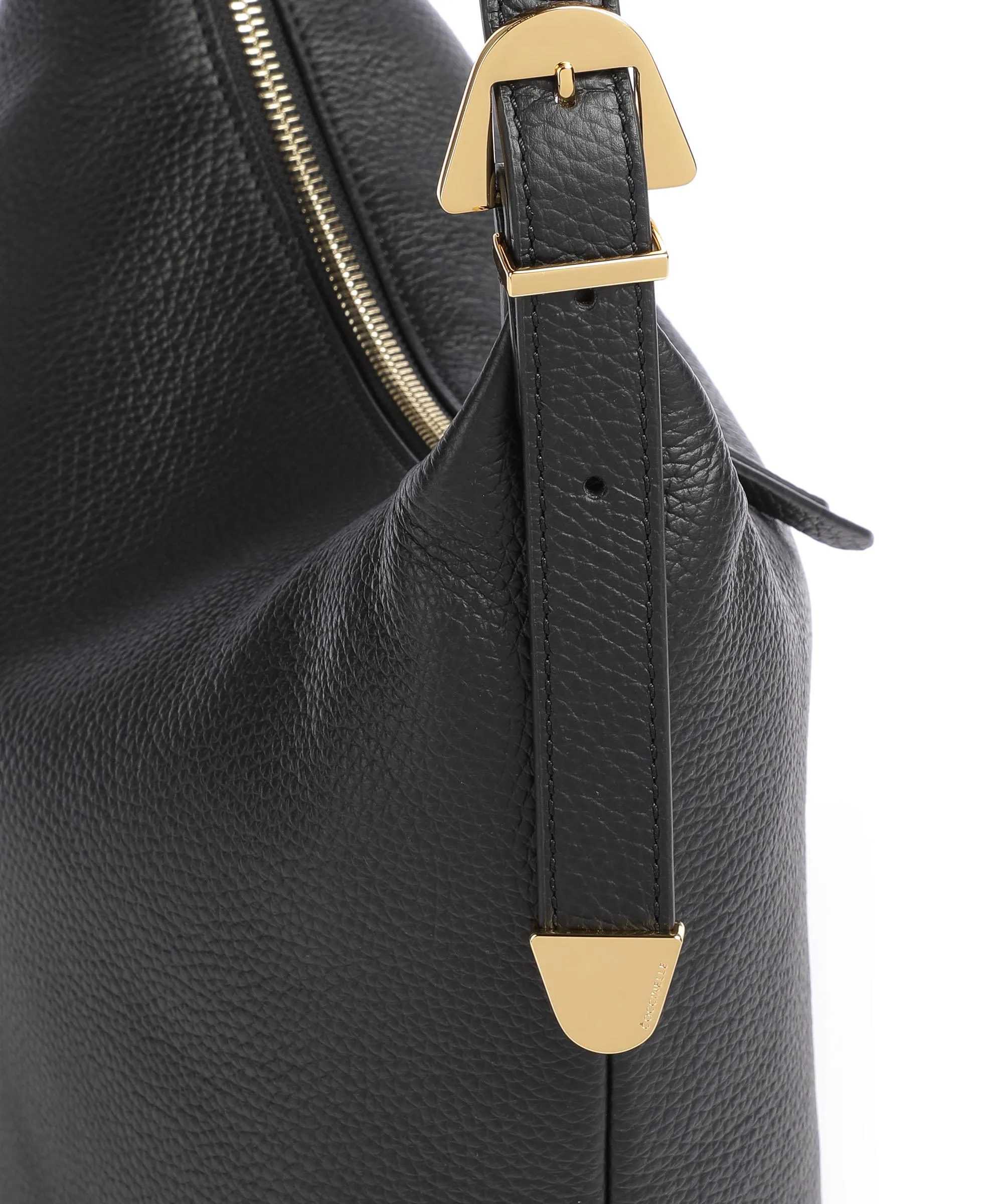  Coccinelle Gleen Borsa hobo pelle granulata nero  