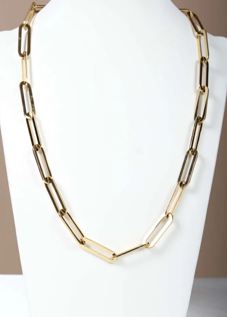 Collana “Baguette” Steel Gold