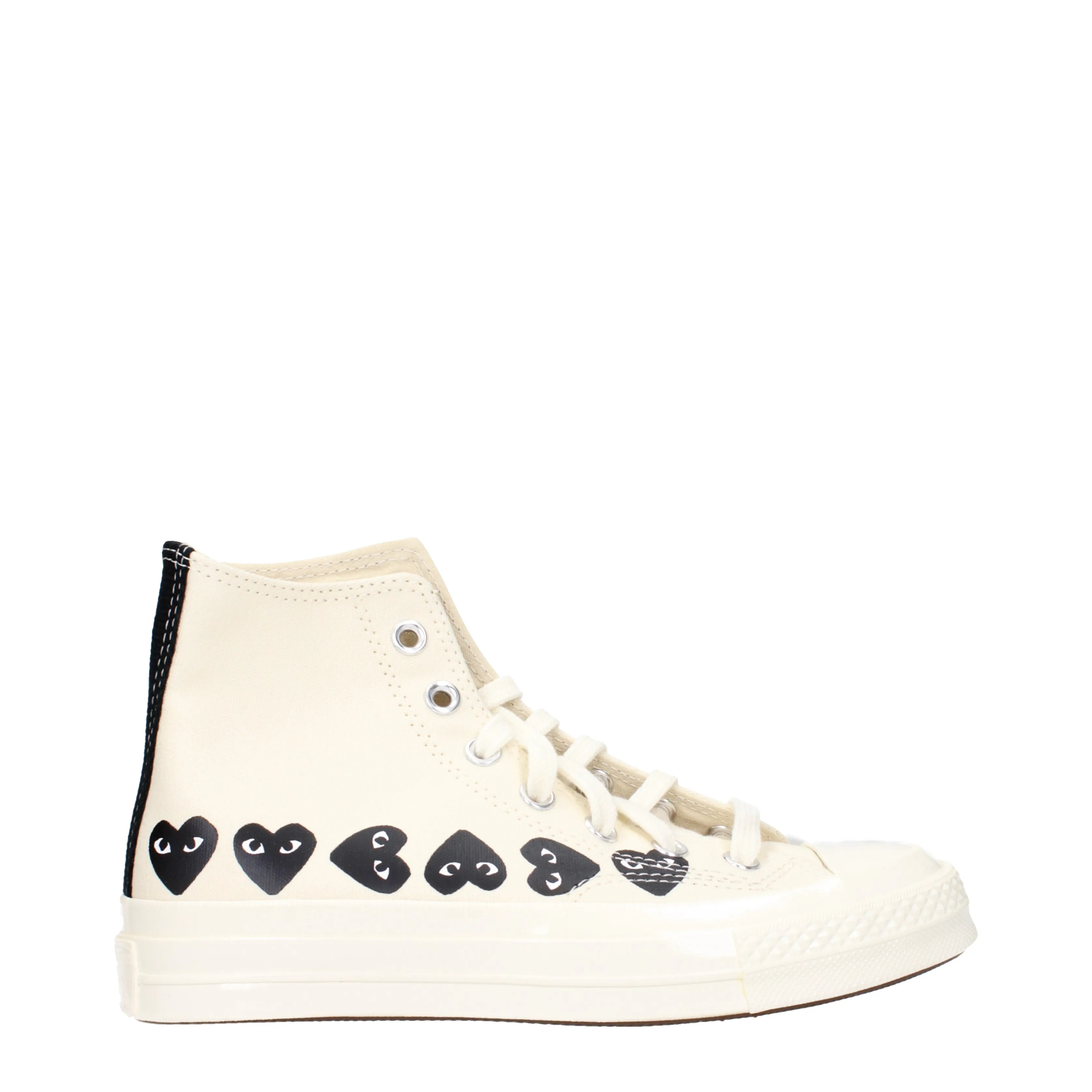 Comme des Garon Sneakers Converse Donna Tessuto Beige/Nero