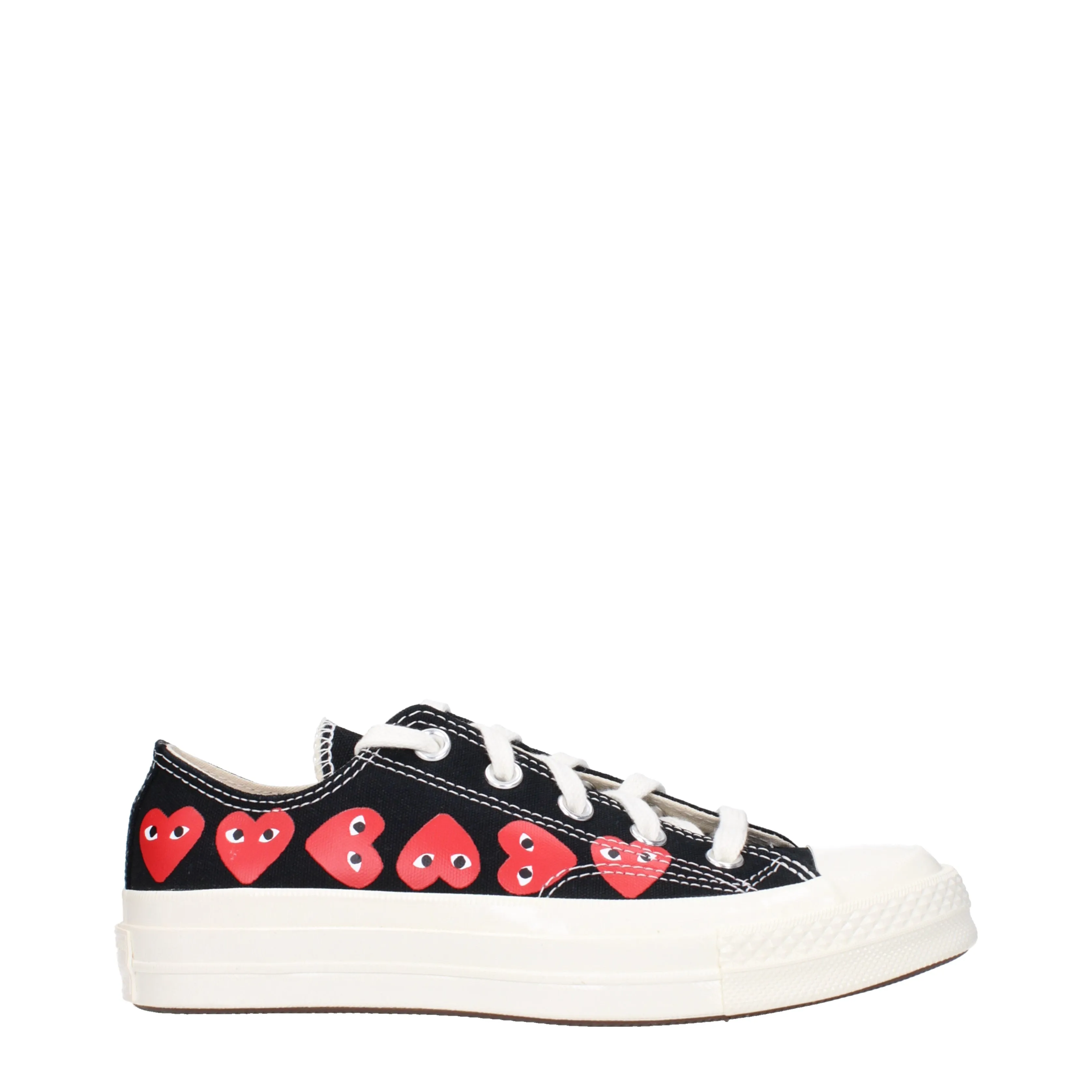 Comme des Garon Sneakers Converse Donna Tessuto Nero/Rosso