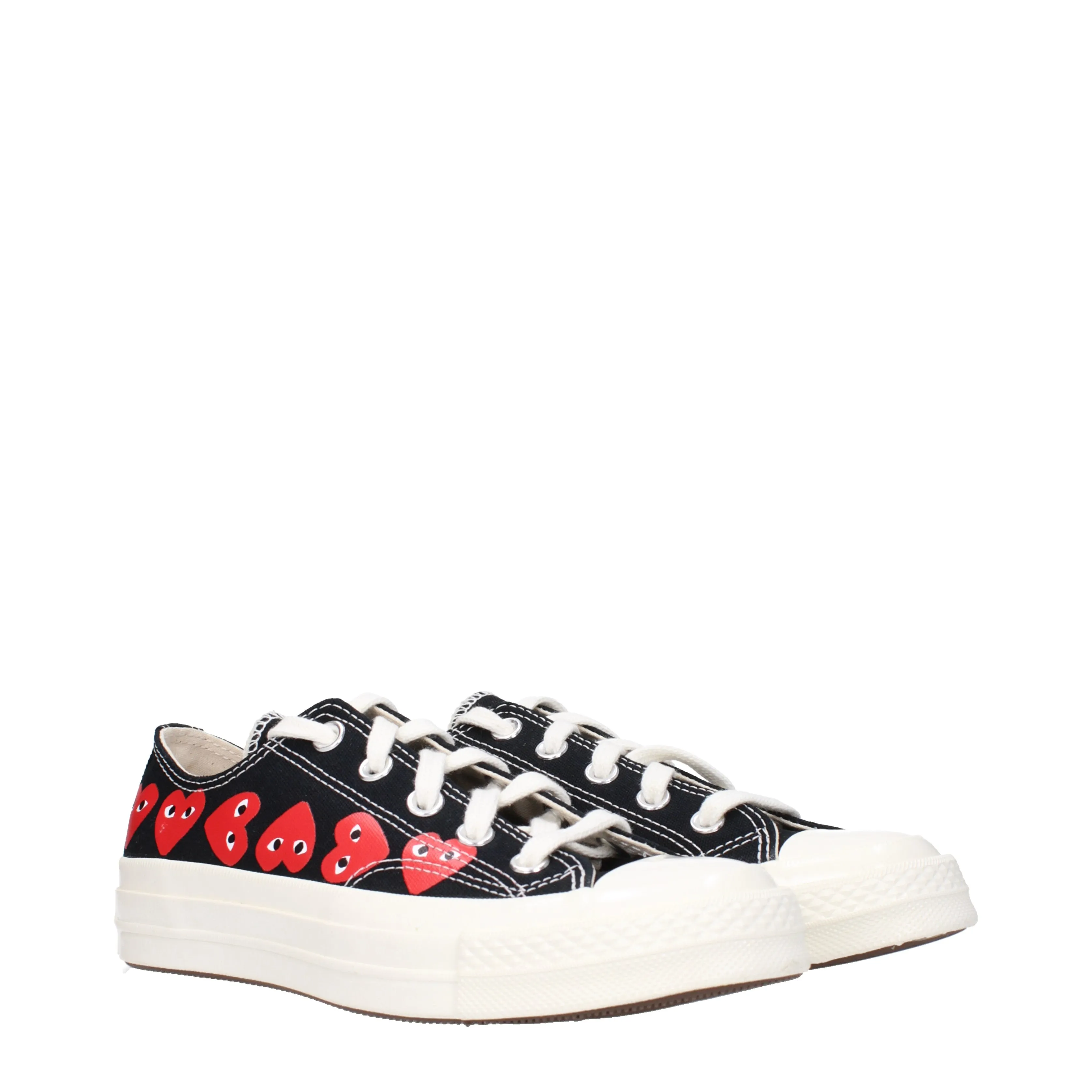 Comme des Garon Sneakers Converse Donna Tessuto Nero/Rosso