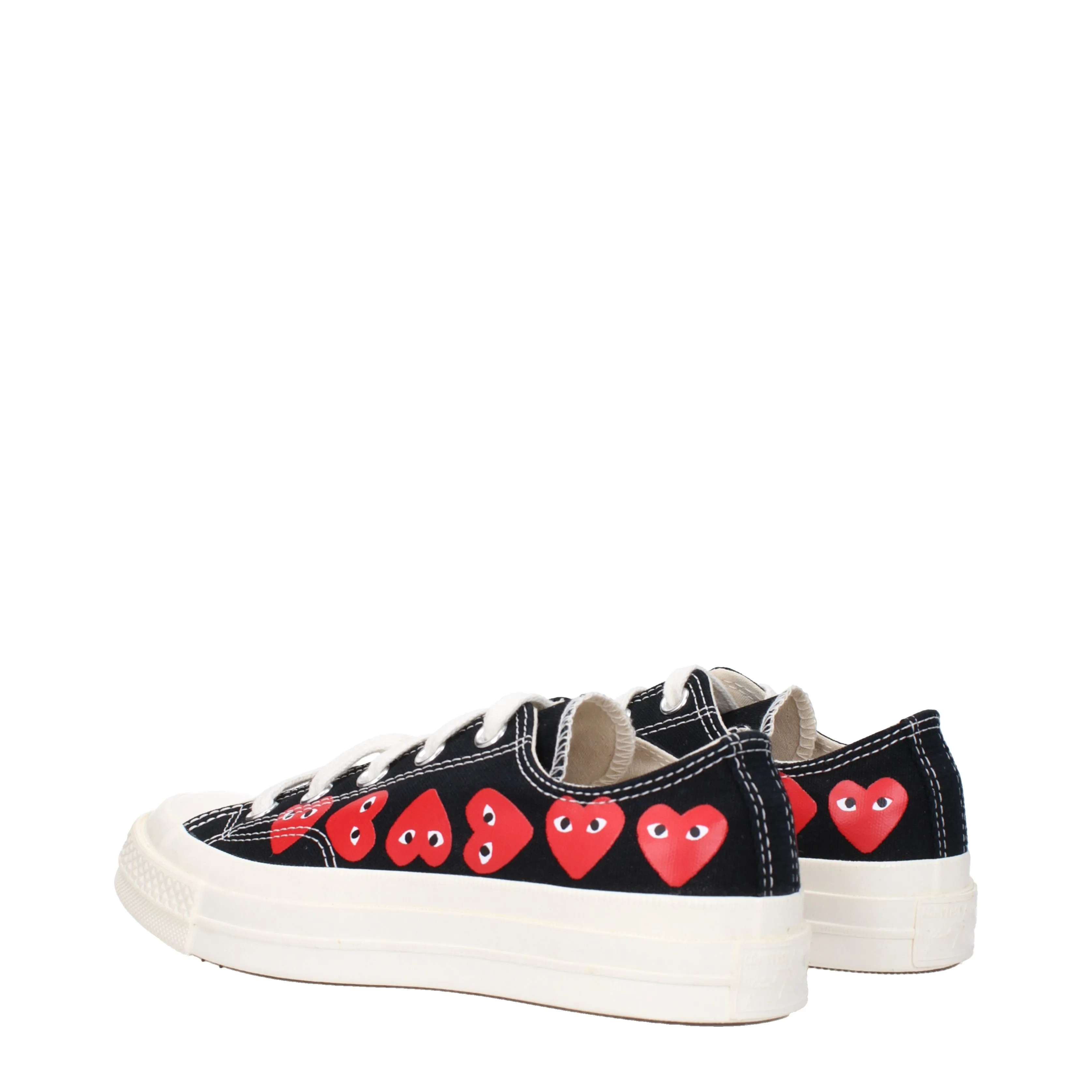 Comme des Garon Sneakers Converse Donna Tessuto Nero/Rosso