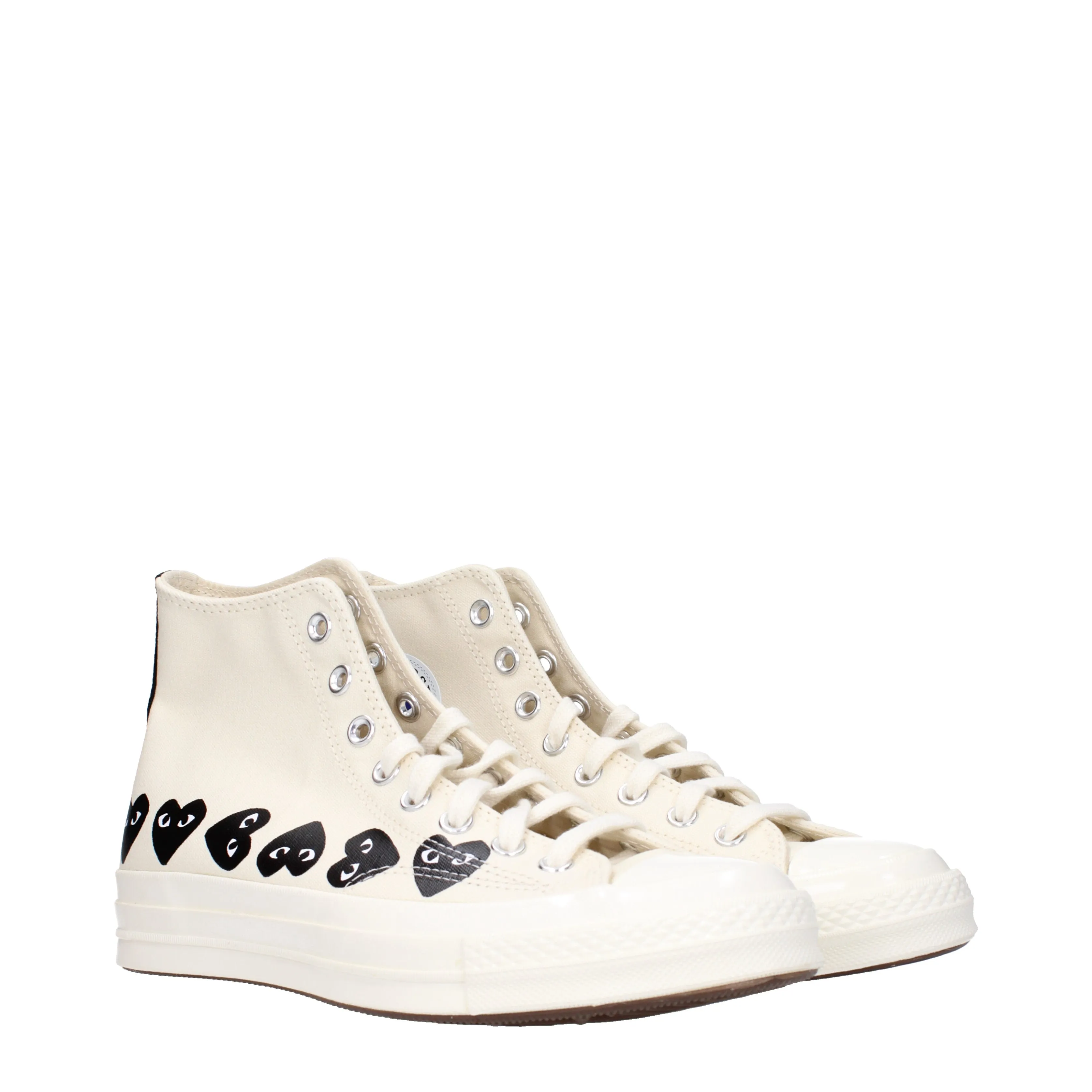 Comme des Garon Sneakers Converse Uomo Tessuto Beige/Nero