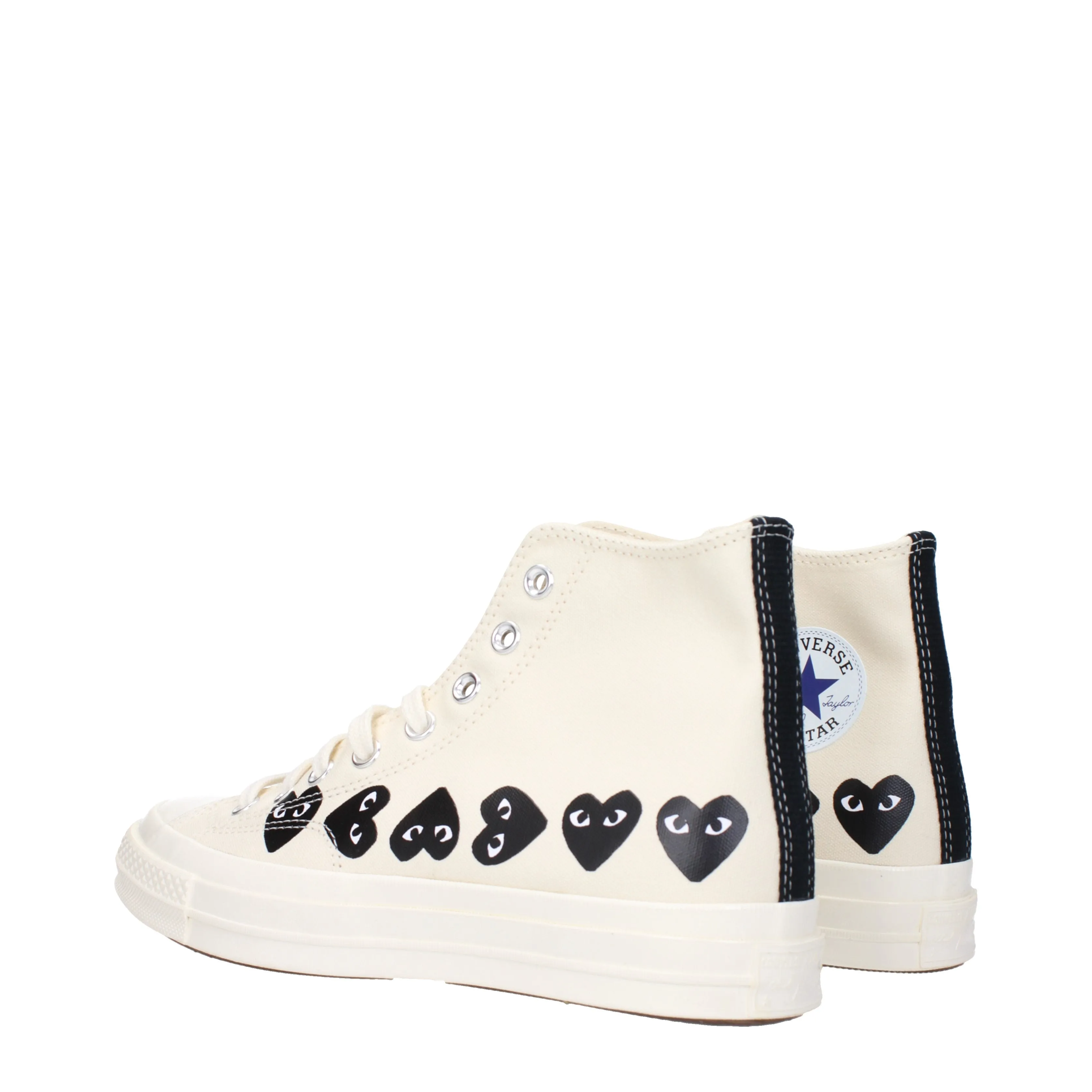 Comme des Garon Sneakers Converse Uomo Tessuto Beige/Nero