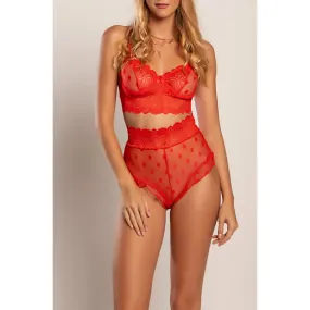 Completo intimo Tefe, rosso