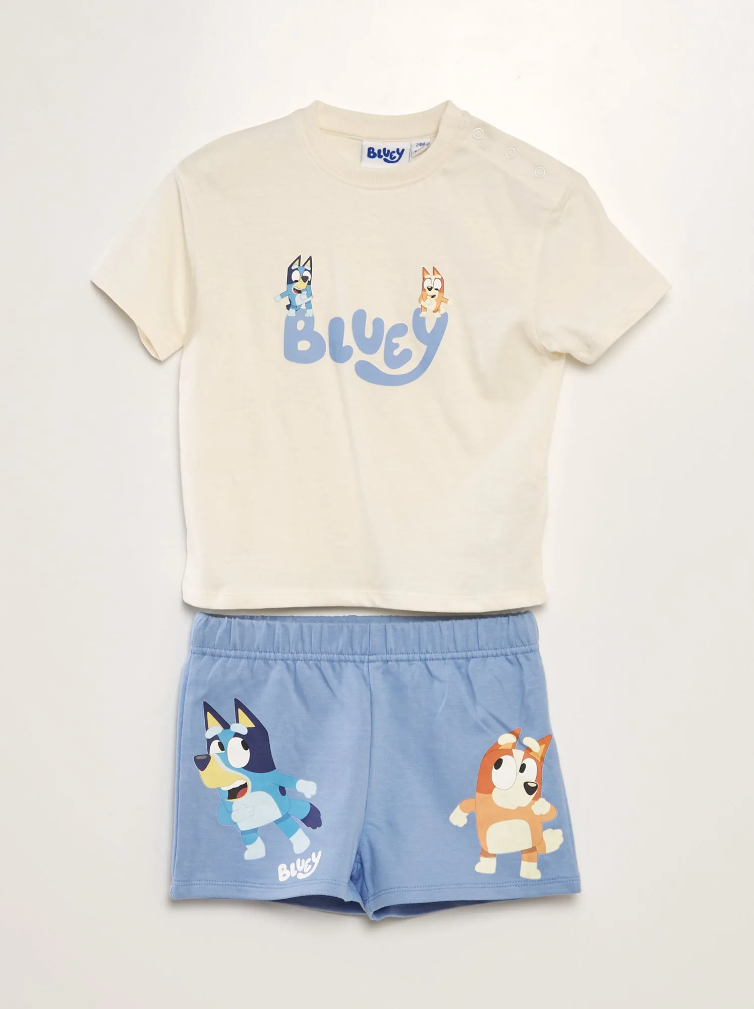 Completo t-shirt + shorts 'Bluey' - 2 pezzi - BLU