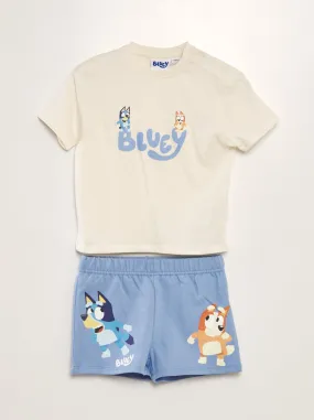 Completo t-shirt + shorts 'Bluey' - 2 pezzi - BLU