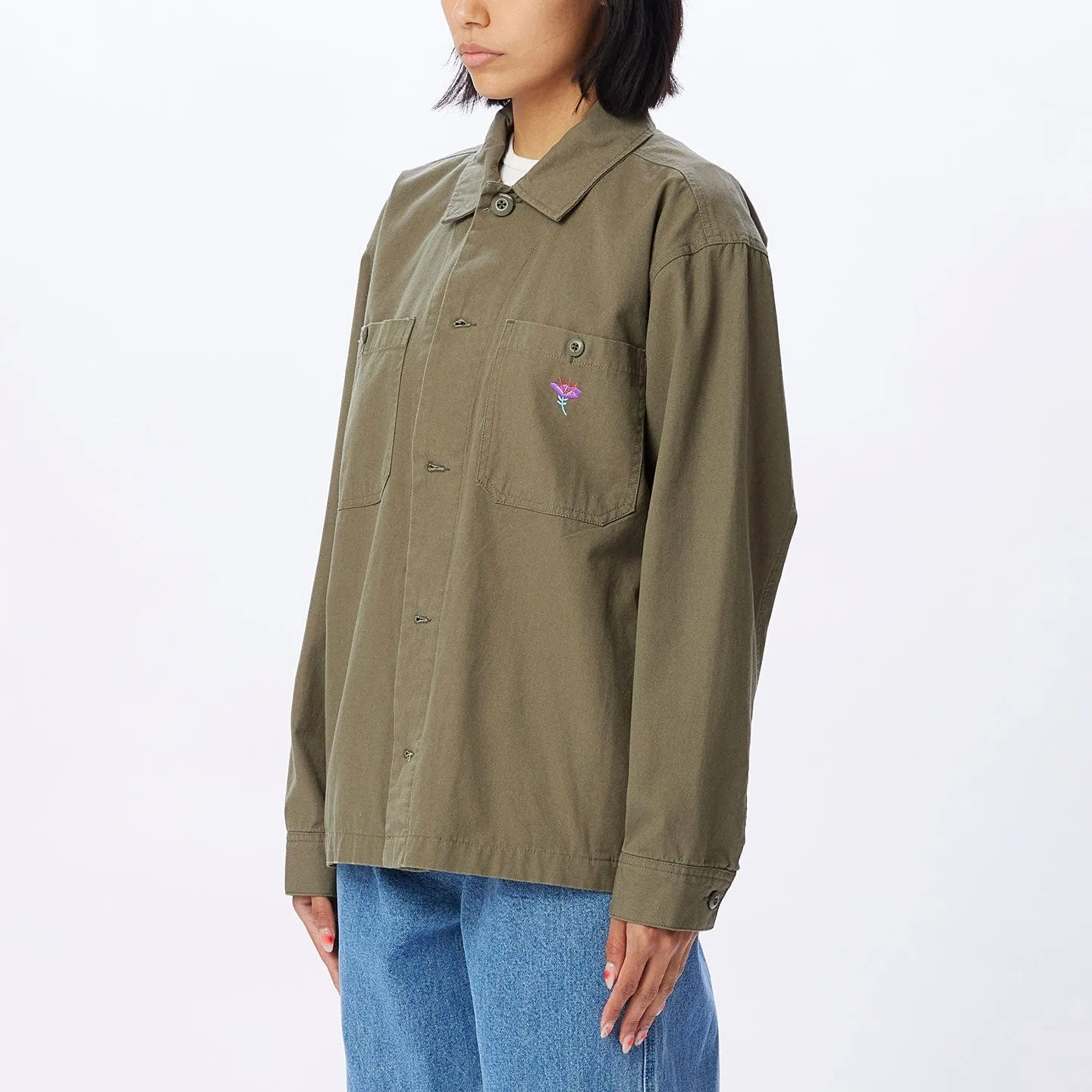 CONTRAST SHIRT JACKET