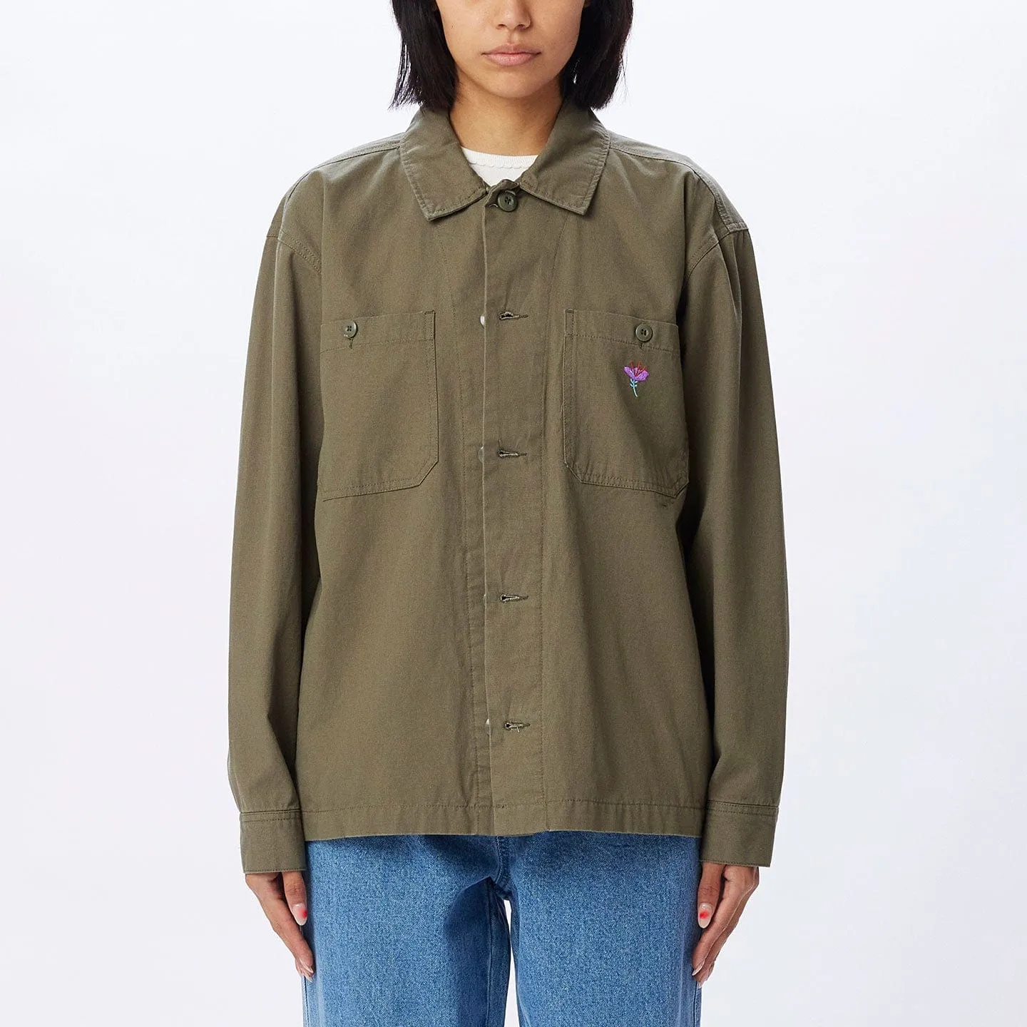 CONTRAST SHIRT JACKET