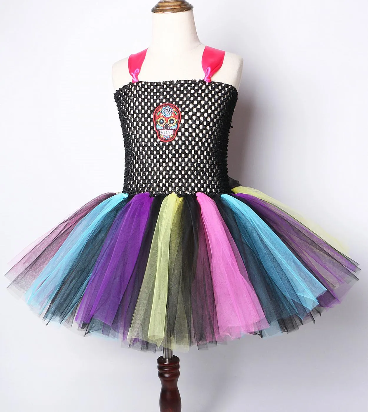 Costume cosplay di Halloween per bambina bambina per bambini Abiti spaventosi per la festa di carnevale Vestito da tutu per bamb